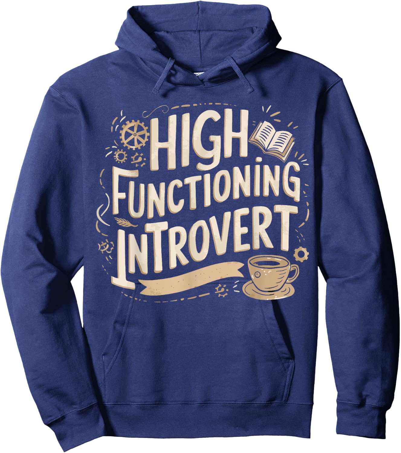 High Functioning Introvert Hoodie - Hoodie | Navy
