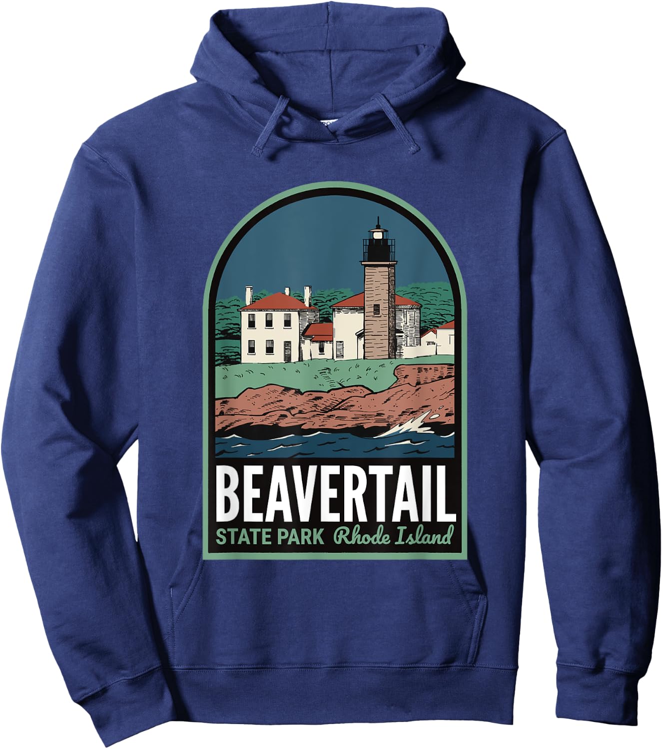Beavertail State Park Rhode Island Hoodie - Hoodie | Navy