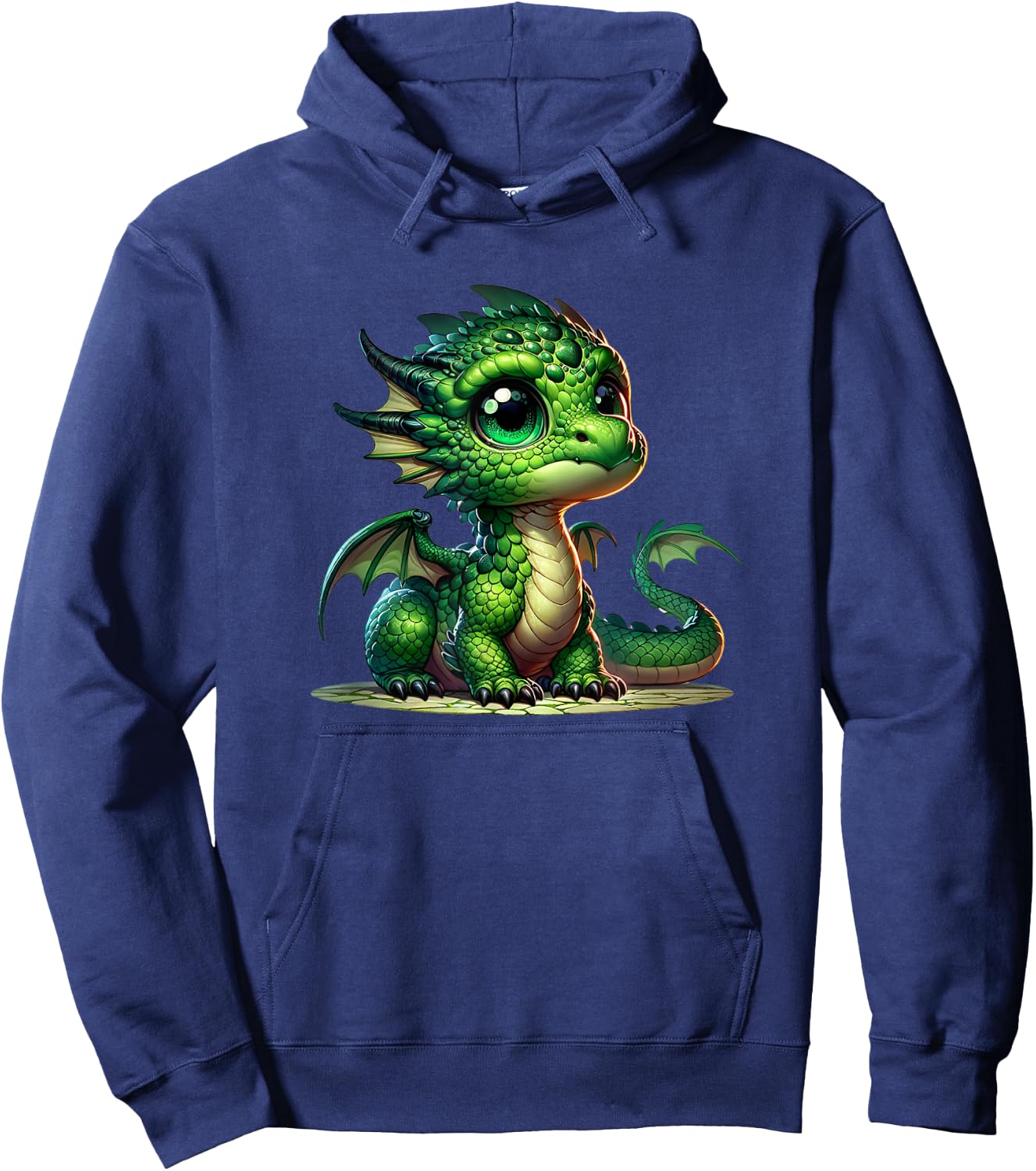 Chinese New Year 2024 Cute Green Dragon Hoodie - Hoodie | Navy