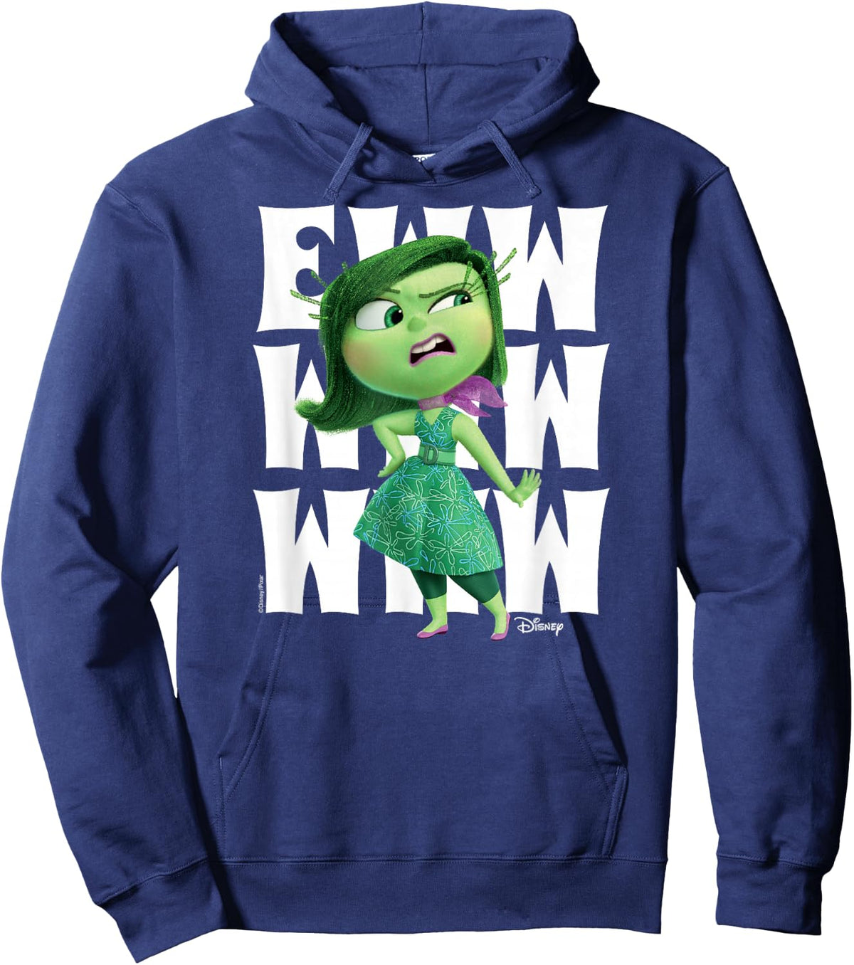 Inside Out - Disgust Character Ewww Hoodie - Hoodie | Navy