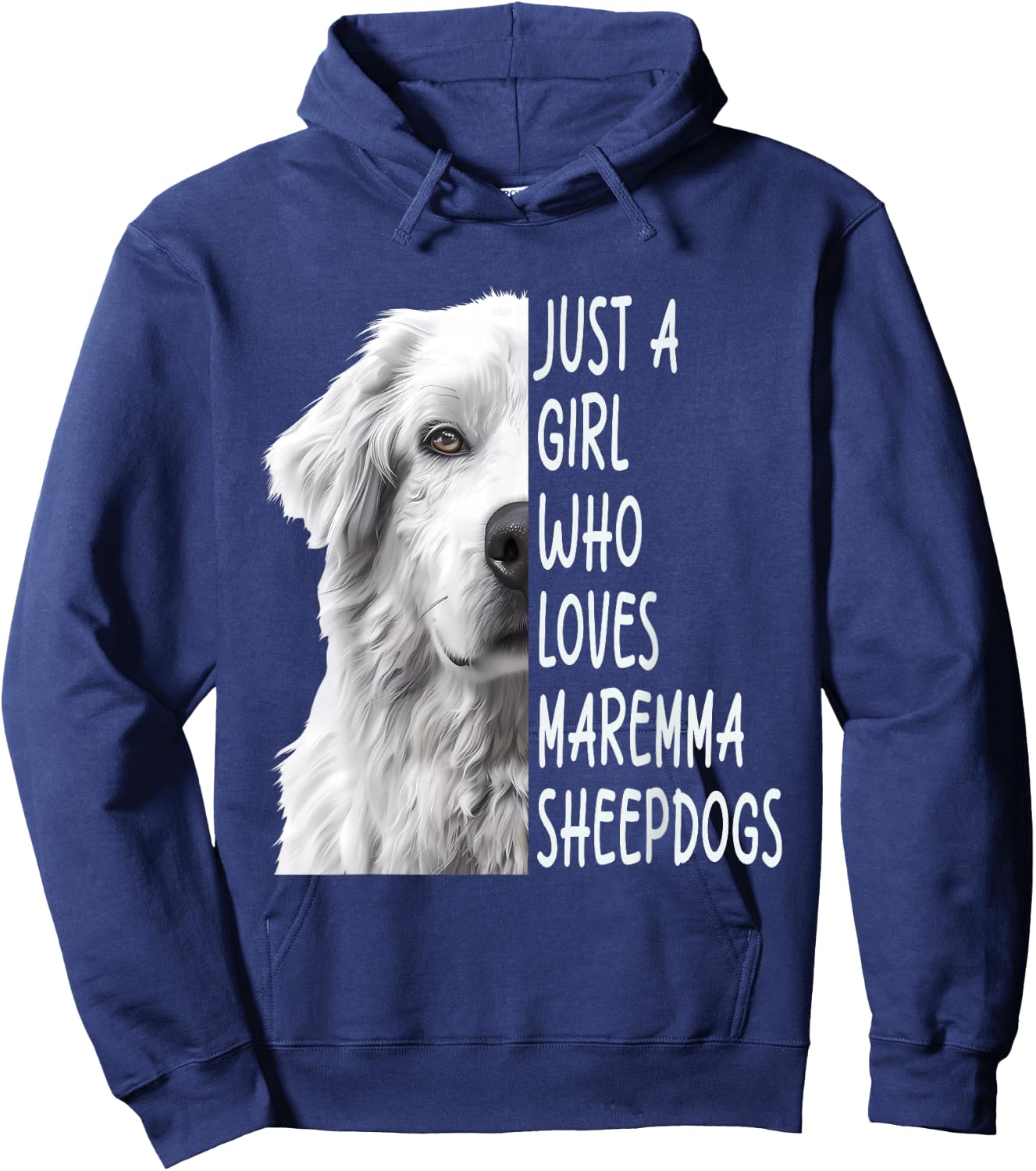 Just A Girl Who Loves Maremma Sheepdog Hoodie - Hoodie | Navy