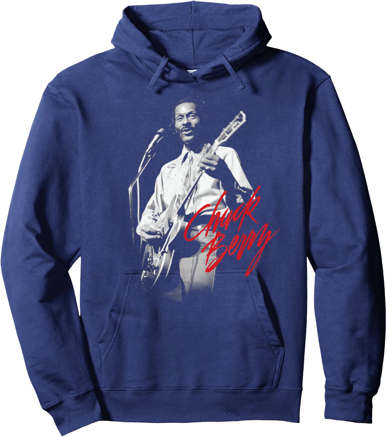 Chuck Berry Guitar Photo Hoodie - Hoodie | Navy