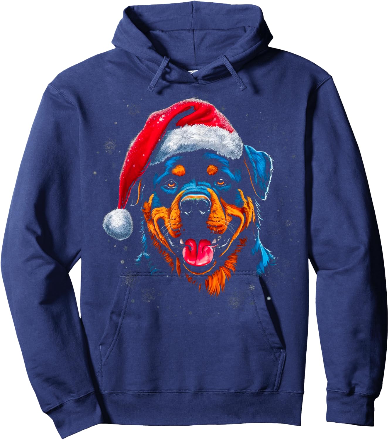 Pop Art Design Rottweiler Dog Christmas Hoodie - Hoodie | Navy