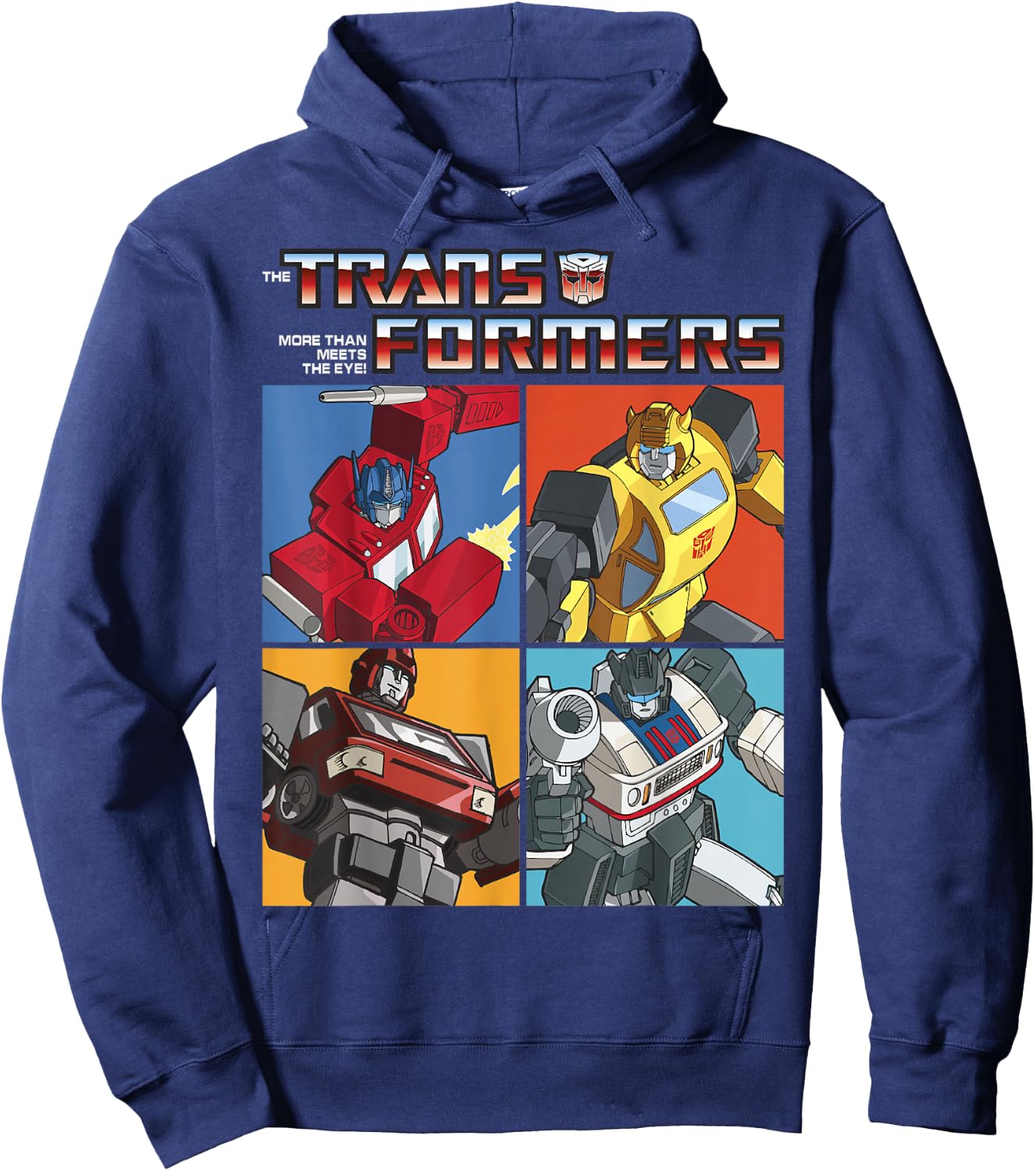 Transformers Retro Autobots Box Up Logo Hoodie - Hoodie | Navy