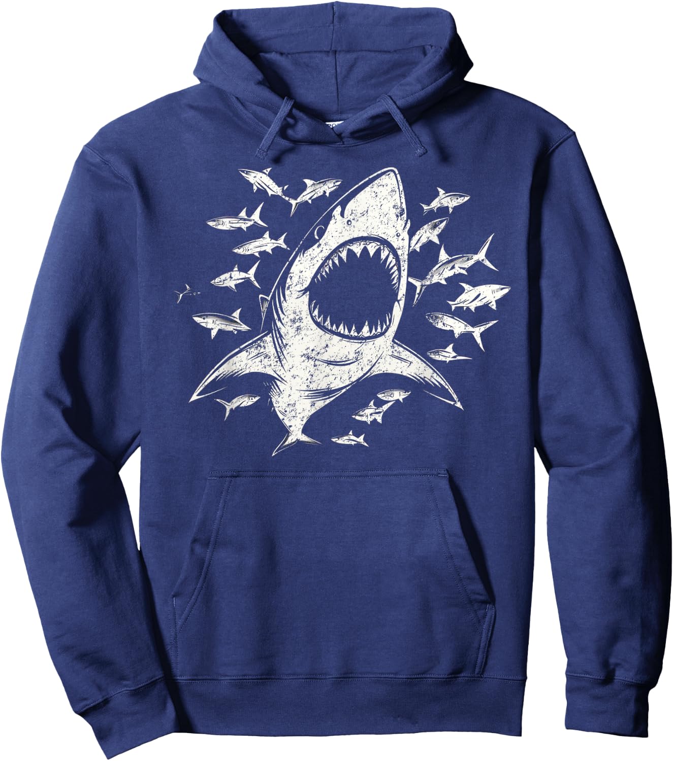White Shark Lover Marine Biology Animal Science Hoodie - Hoodie | Navy