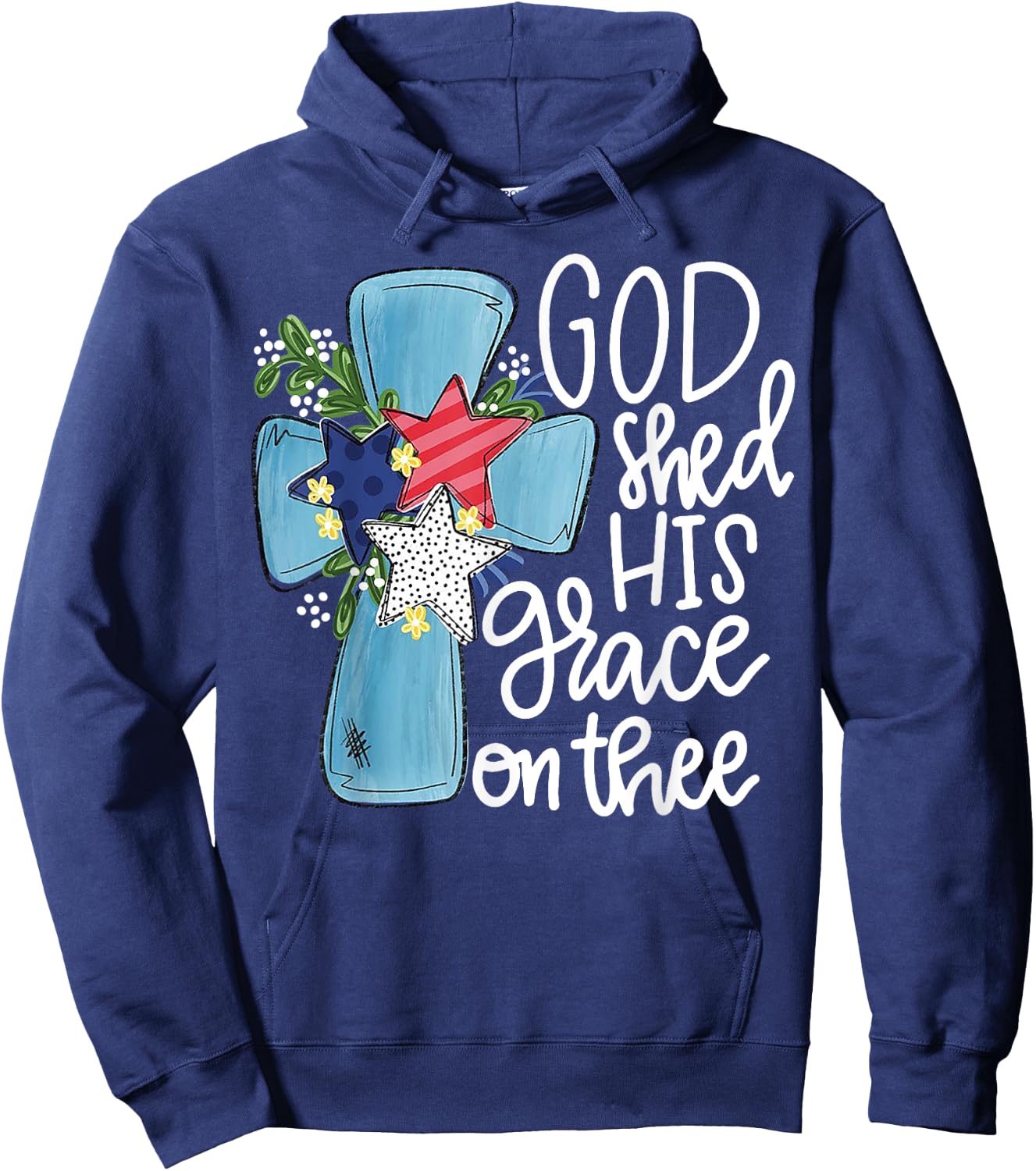 God Shed His Grace On Thee Hoodie - Hoodie | Navy