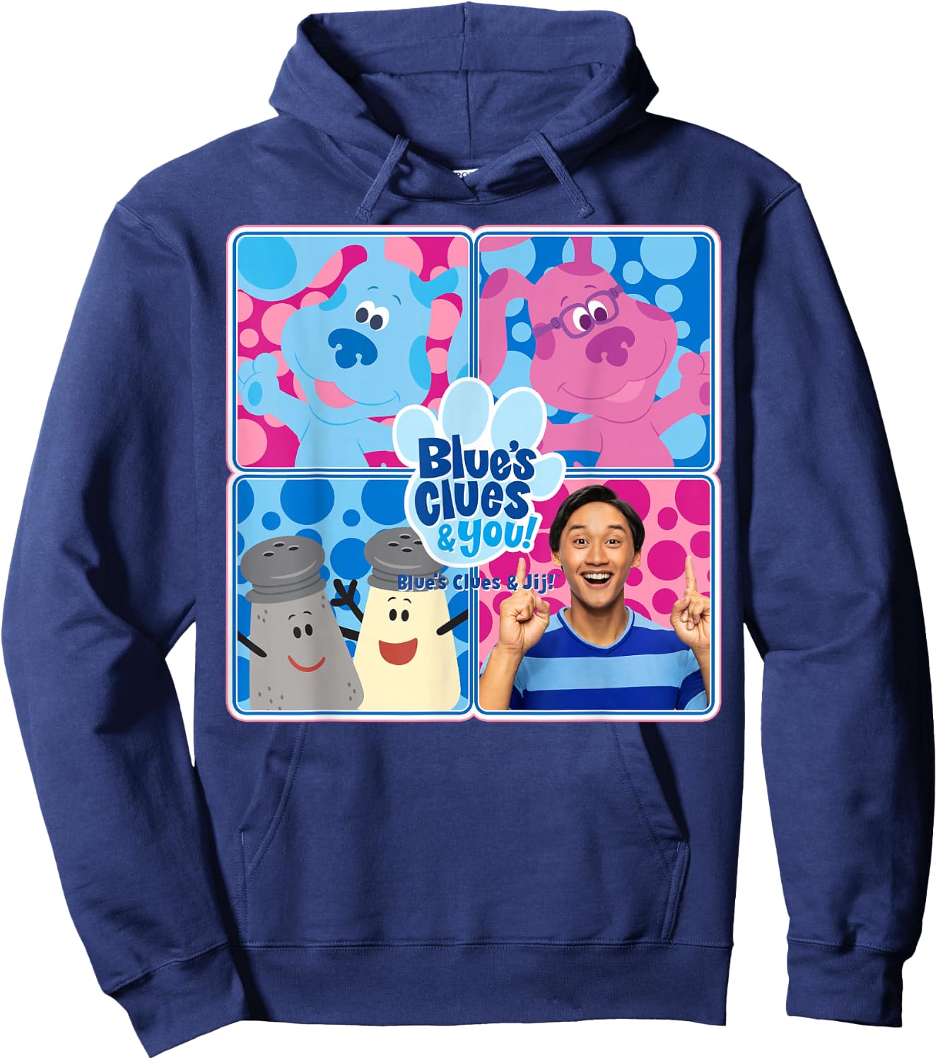 Blue's Clues & You Character Box Up Hoodie - Hoodie | Navy