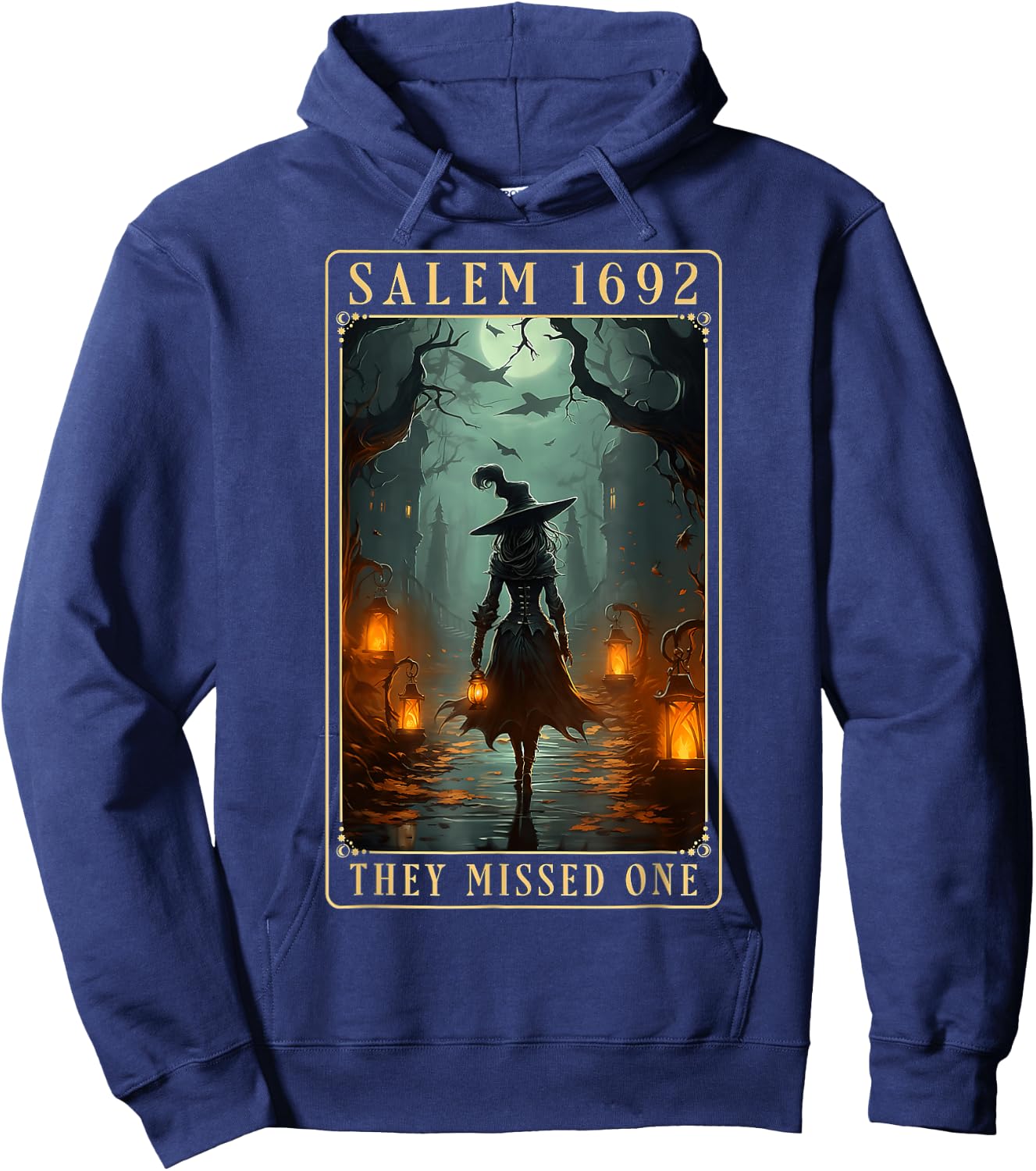 Salem 1692 They Missed One Halloween Witch Hoodie - Hoodie | Navy