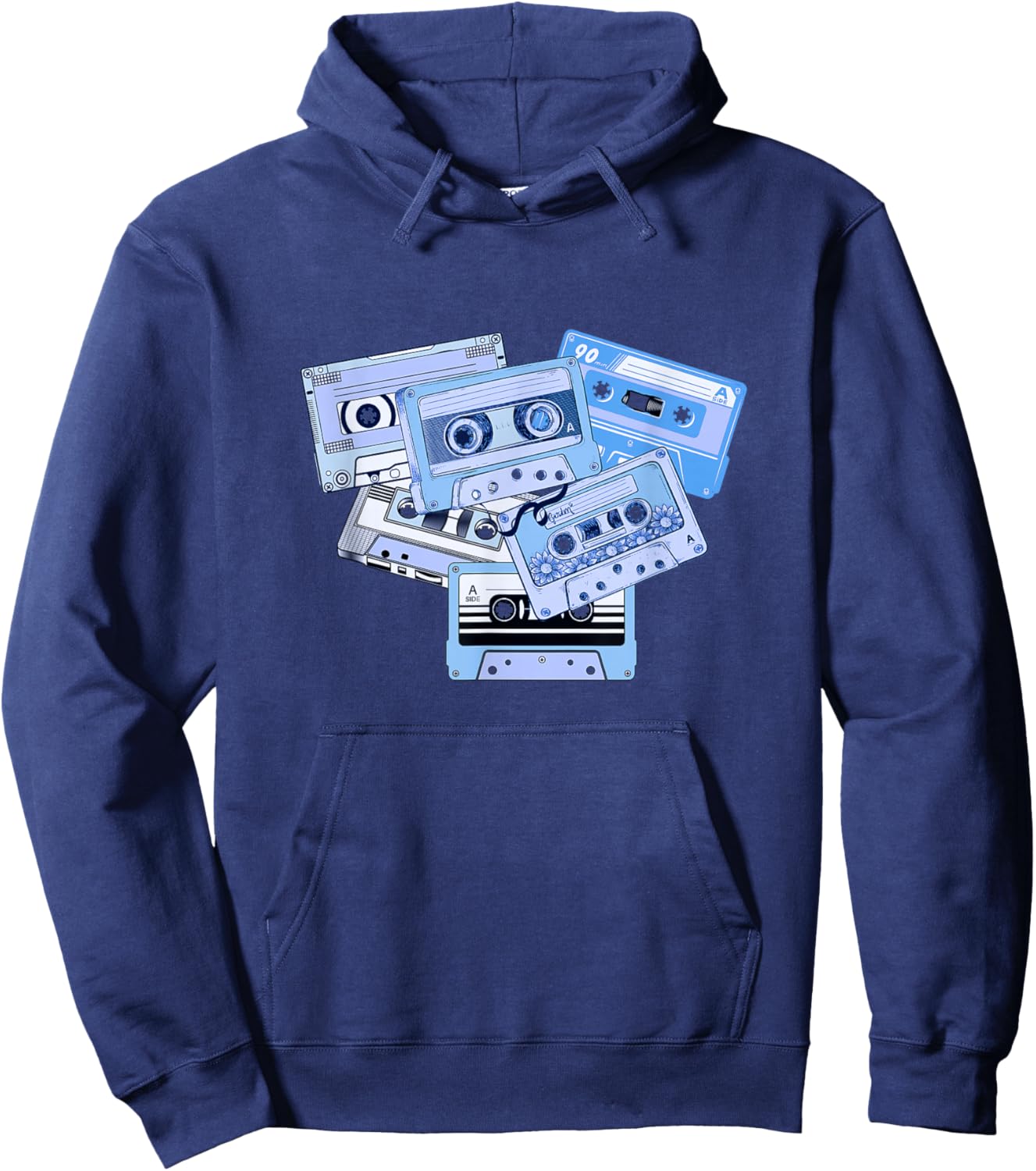 Blue Tapes light Blue Graphic Hoodie - Hoodie | Navy