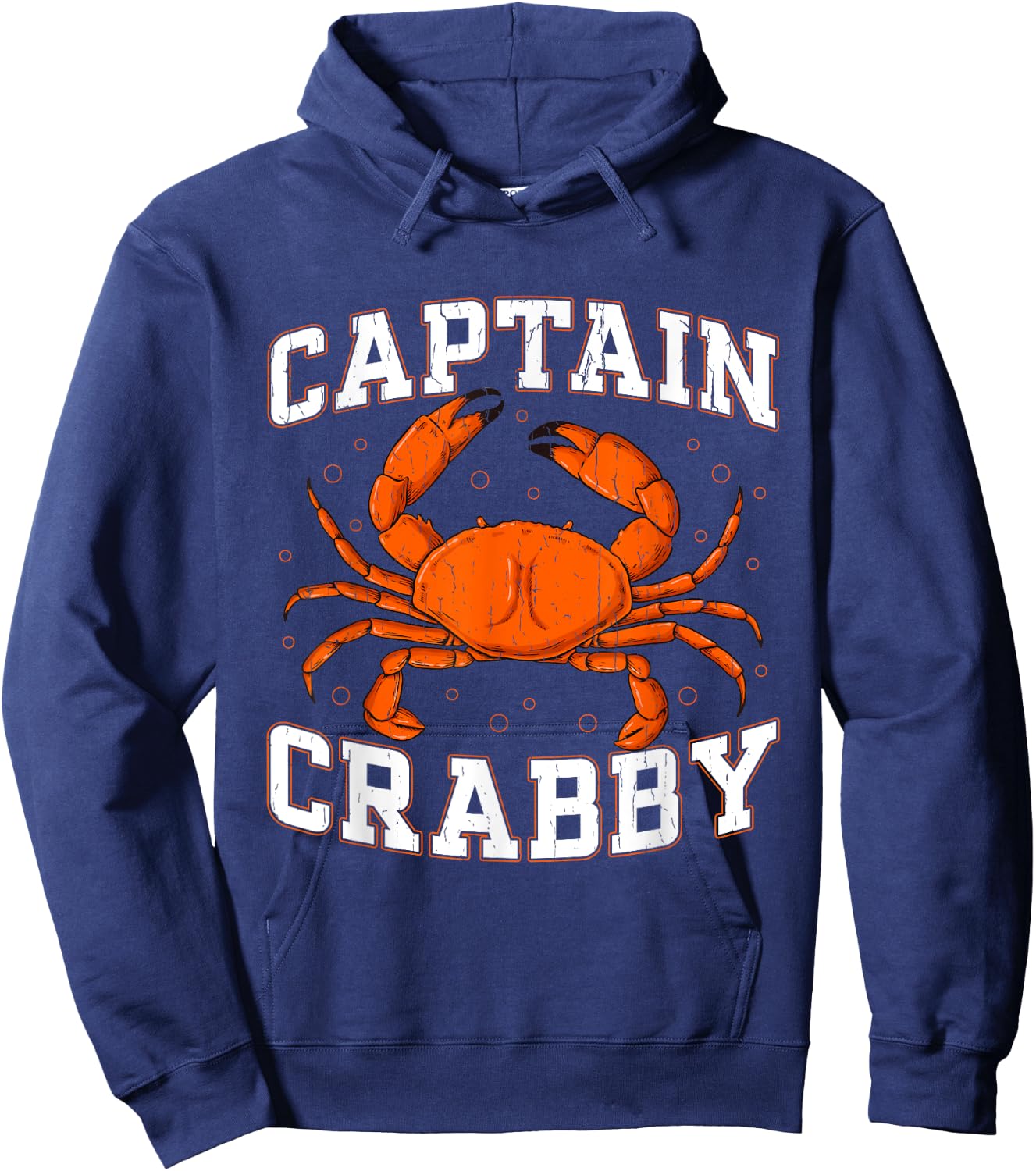 Captain Crabby - Crustacean Crabber Hoodie - Hoodie | Navy