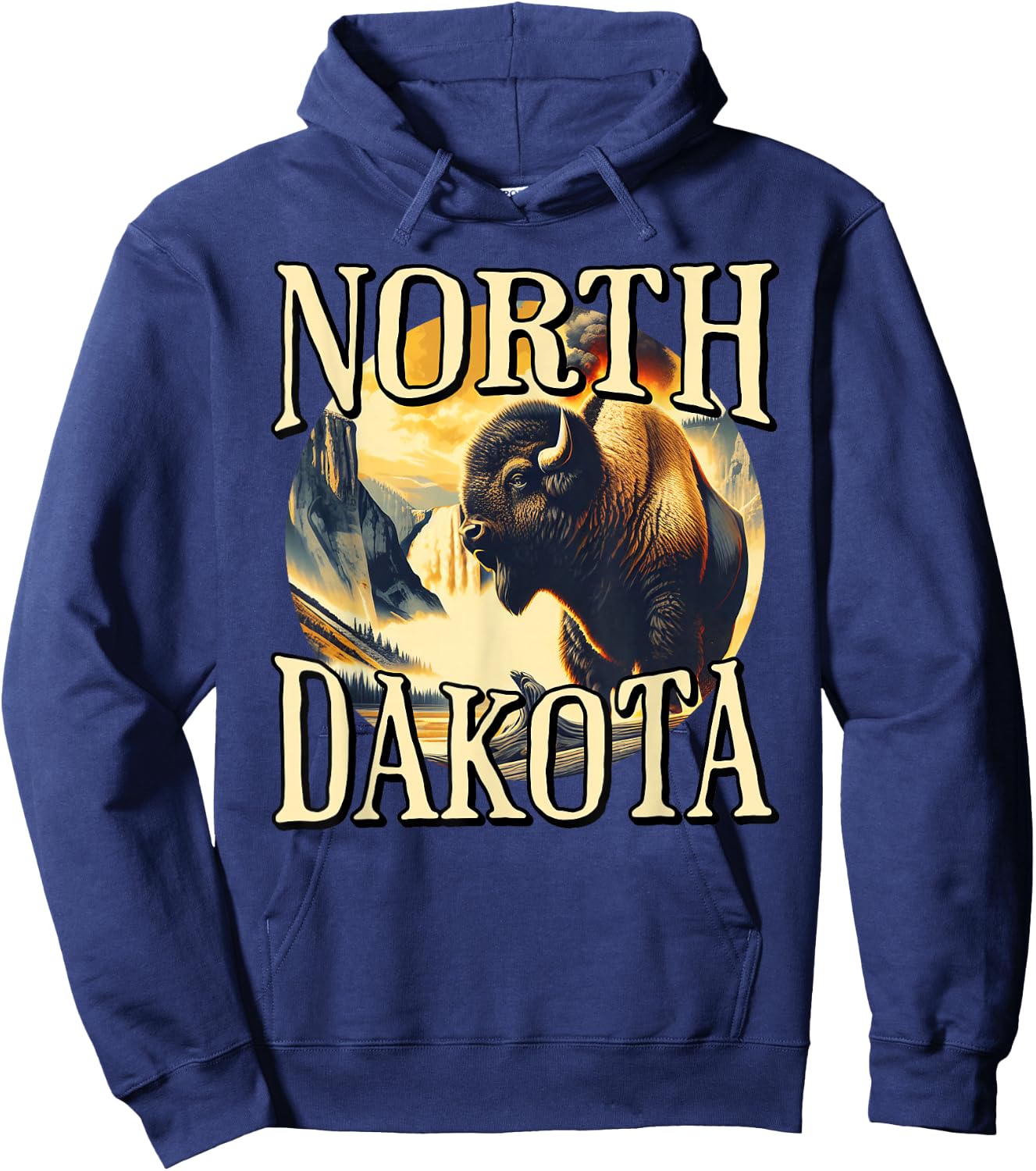 North Dakota Hoodie - Hoodie | Navy