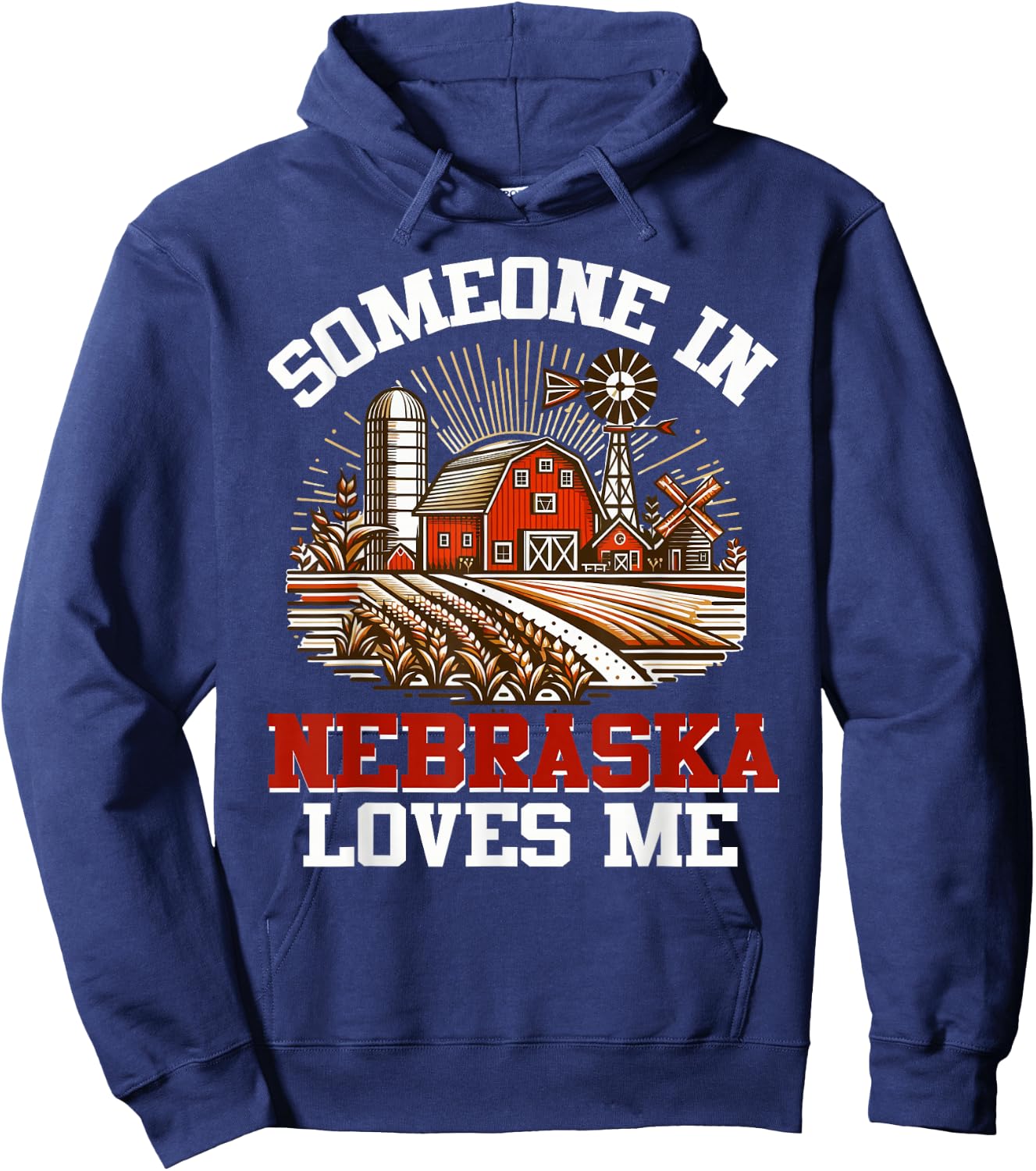 Someone In Nebraska Loves Me Hoodie - Hoodie | Navy