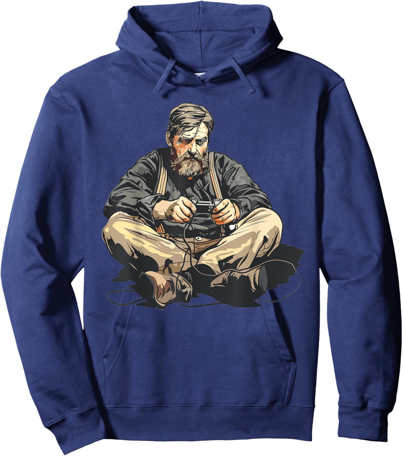 Ernest Shackleton Playing Video Games Hoodie - Hoodie | Navy
