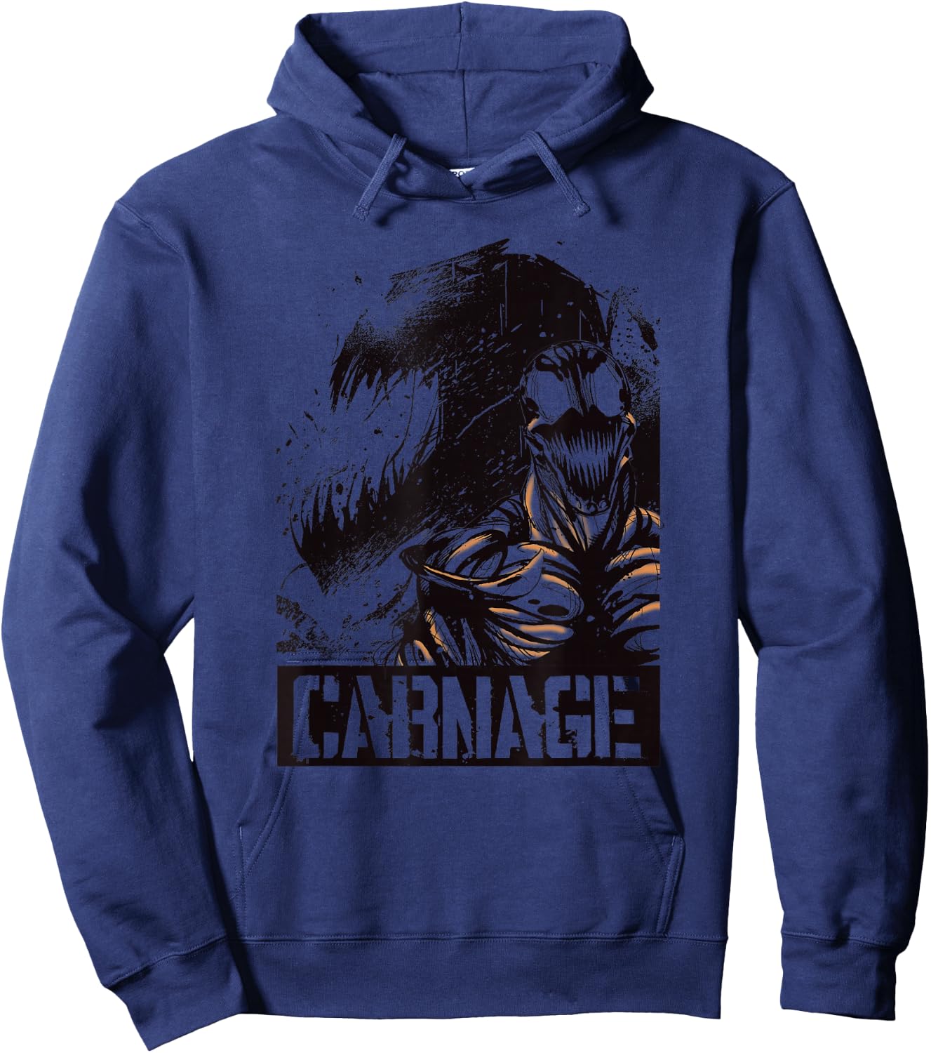 Marvel Carnage Shadow Comic Silhouette Poster Hoodie - Hoodie | Navy