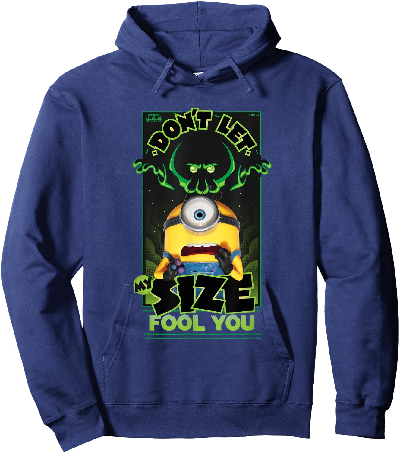 Minions & Monsters Don't Let My Size Fool You Hoodie - Hoodie | Navy