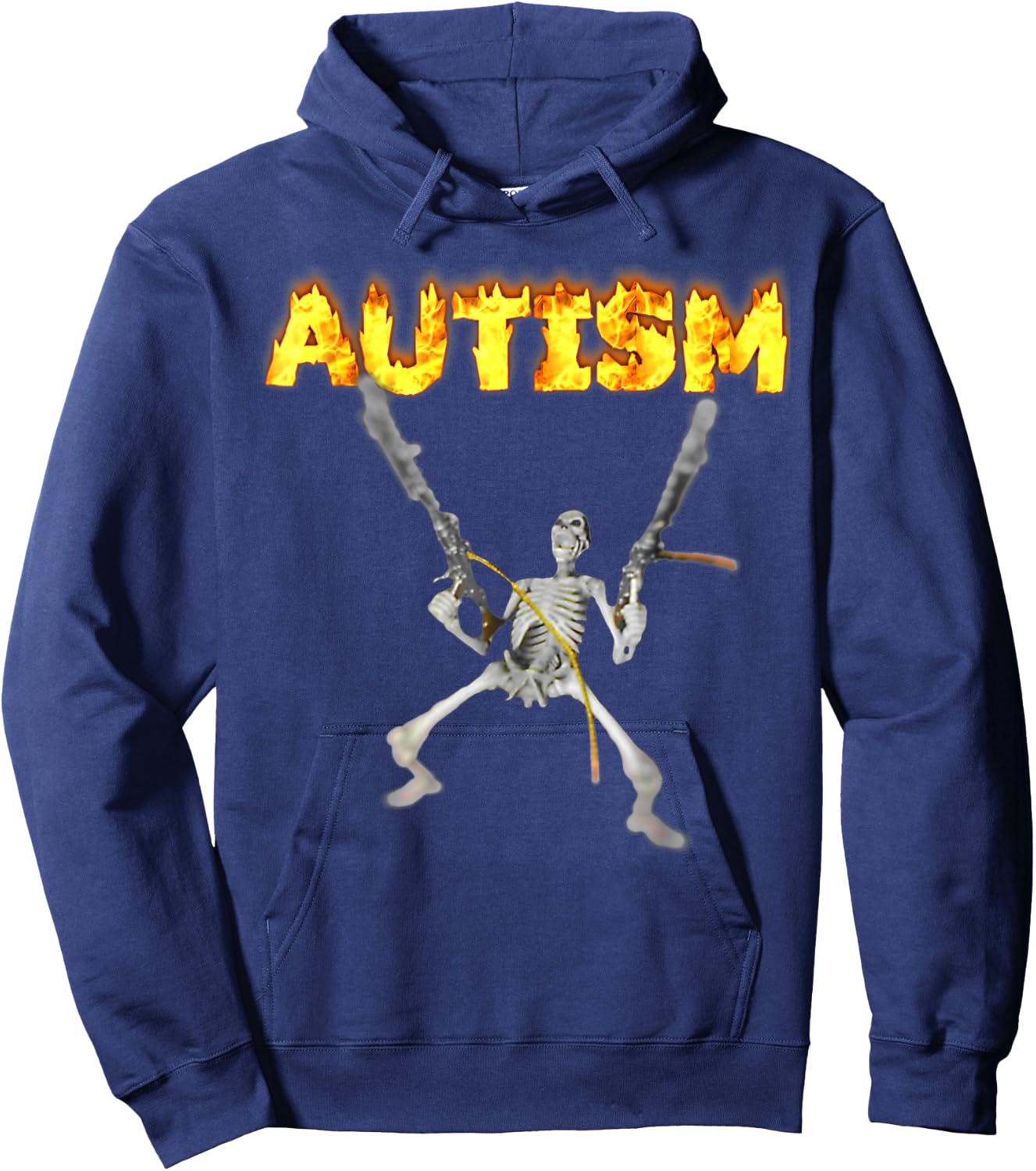 Autism Skeleton Funny Oddly Specific Dank Meme Hoodie - Hoodie | Navy