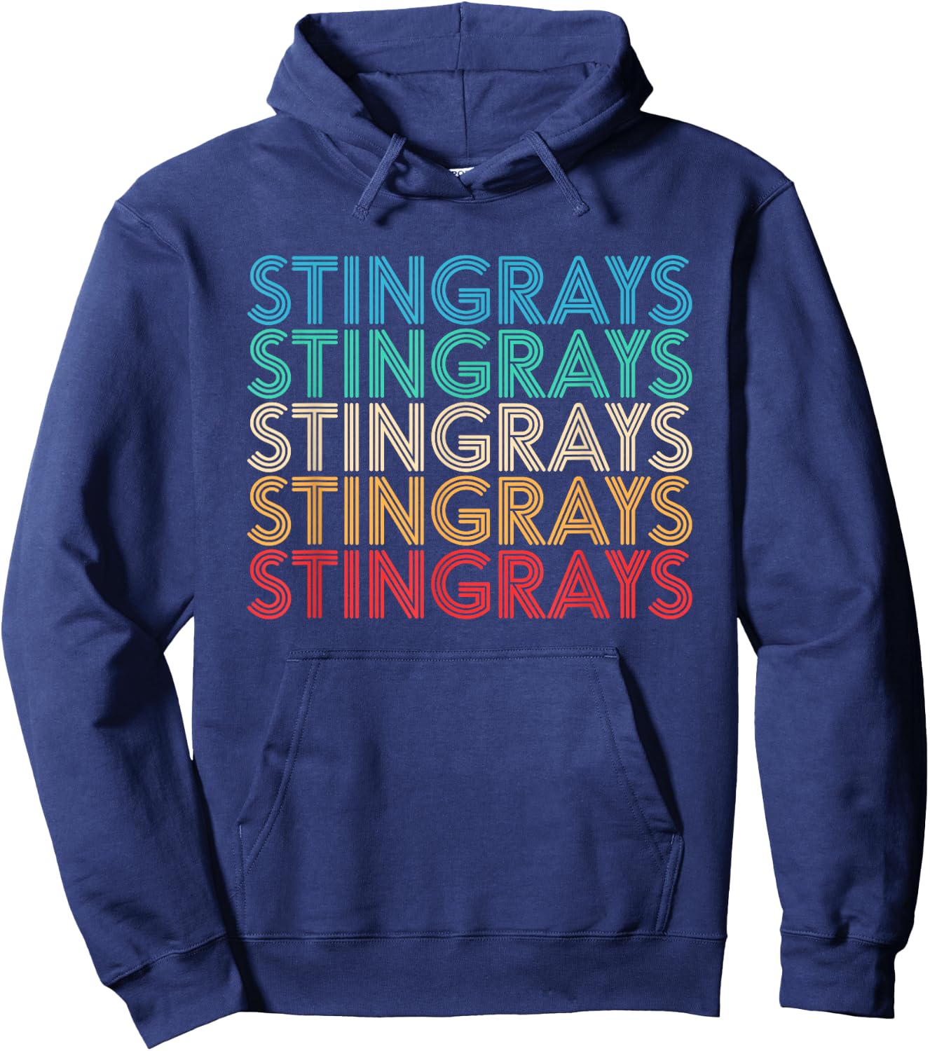 Retro Vintage Stingray Hoodie - Hoodie | Navy