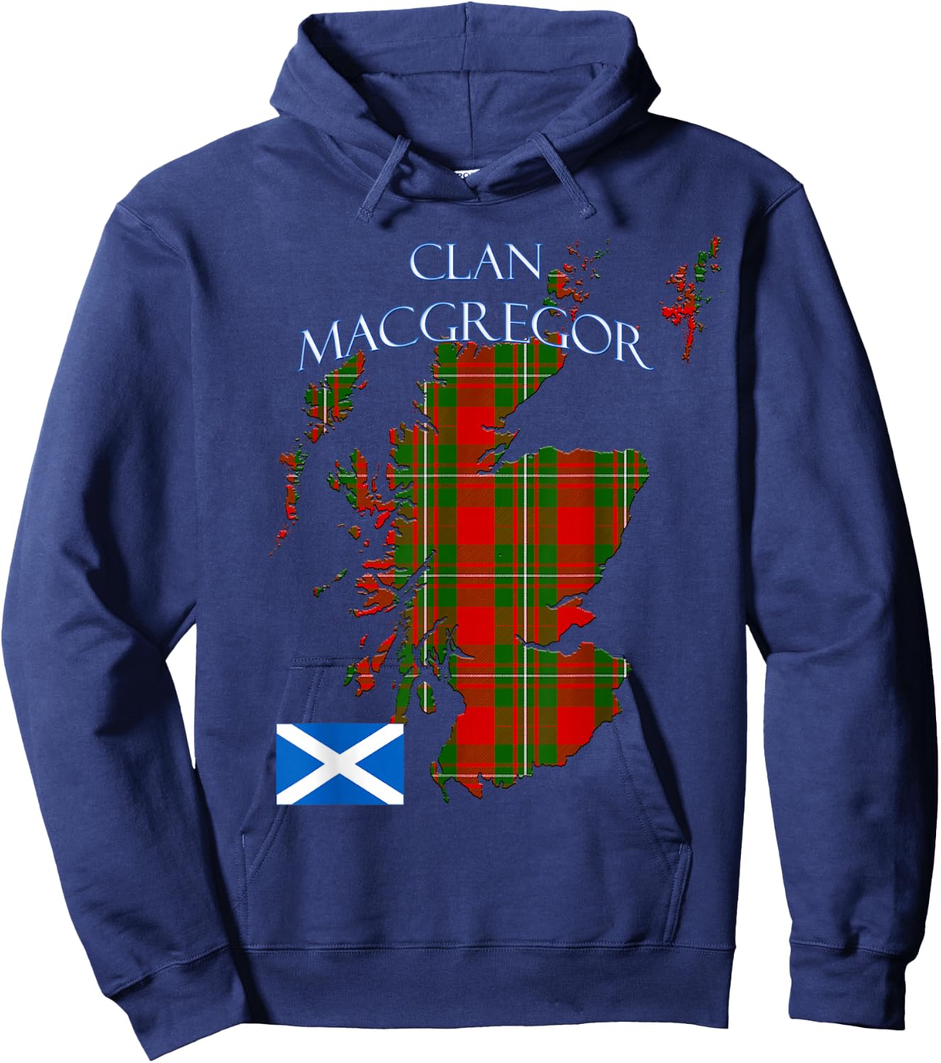 MacGregor Scottish Clan Tartan Scotland Hoodie - Hoodie | Navy