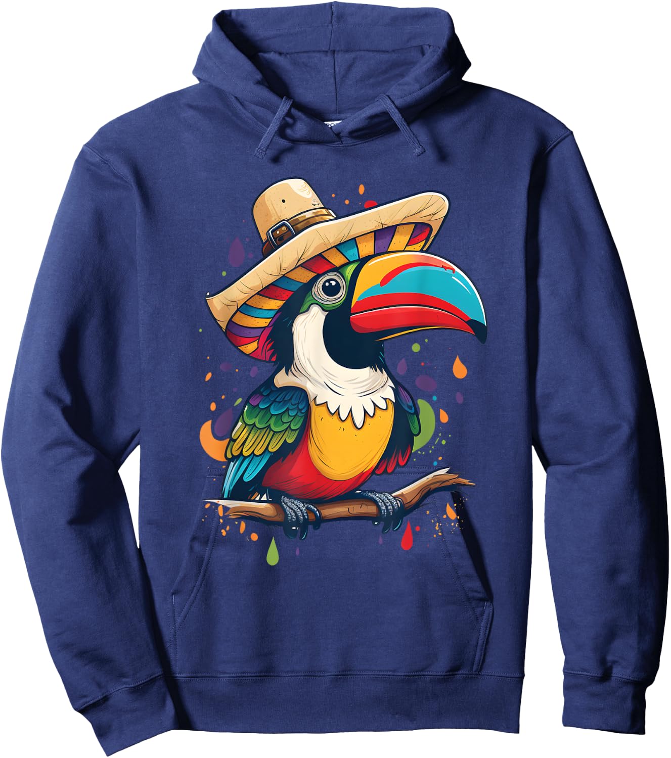 Cinco de Mayo Boys Mexican Sombrero Tucan Hoodie - Hoodie | Navy