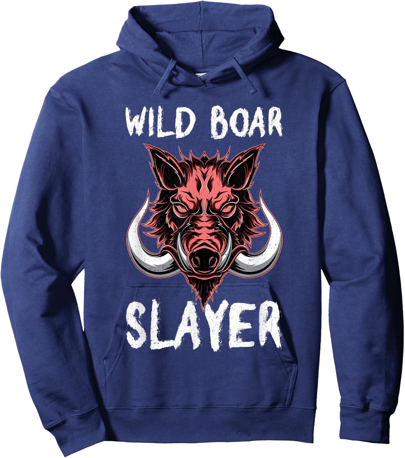 Wild Boar Slayer Funny Hog Hunting Hoodie - Hoodie | Navy