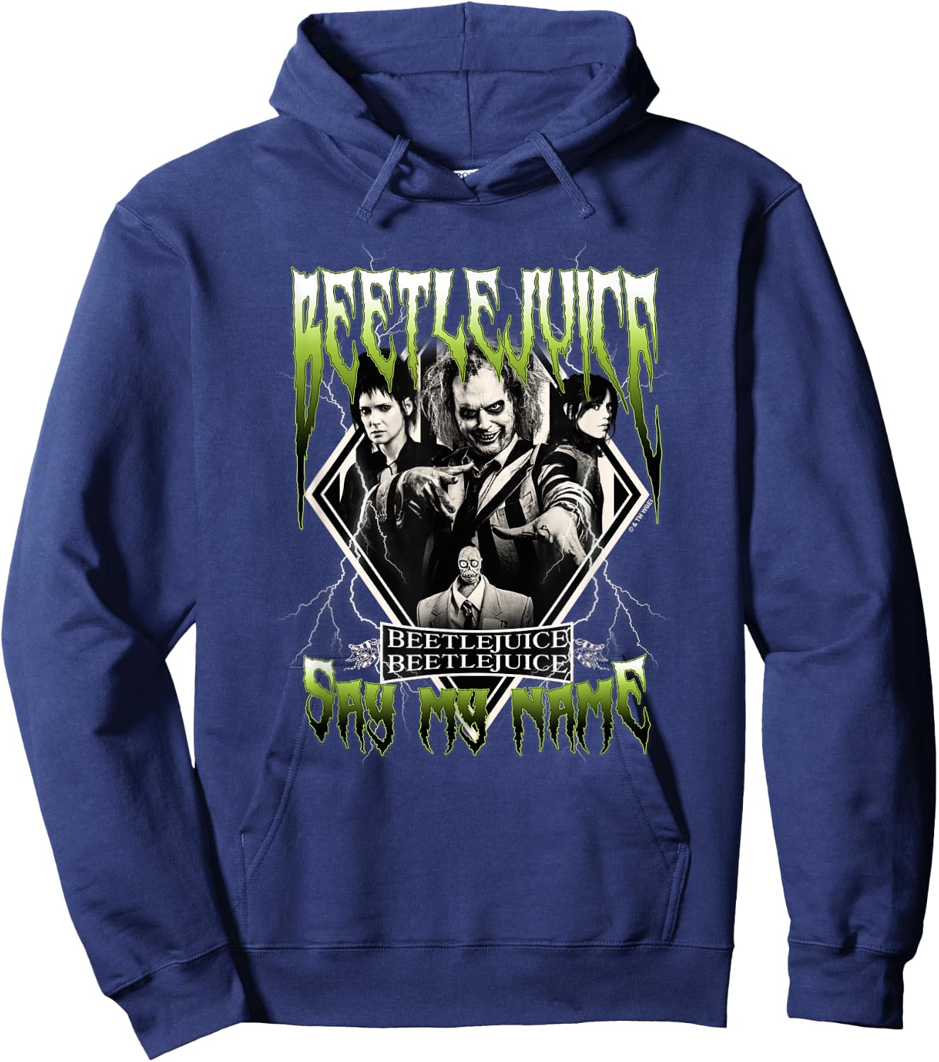 Beetlejuice Group Band Hoodie - Hoodie | Navy