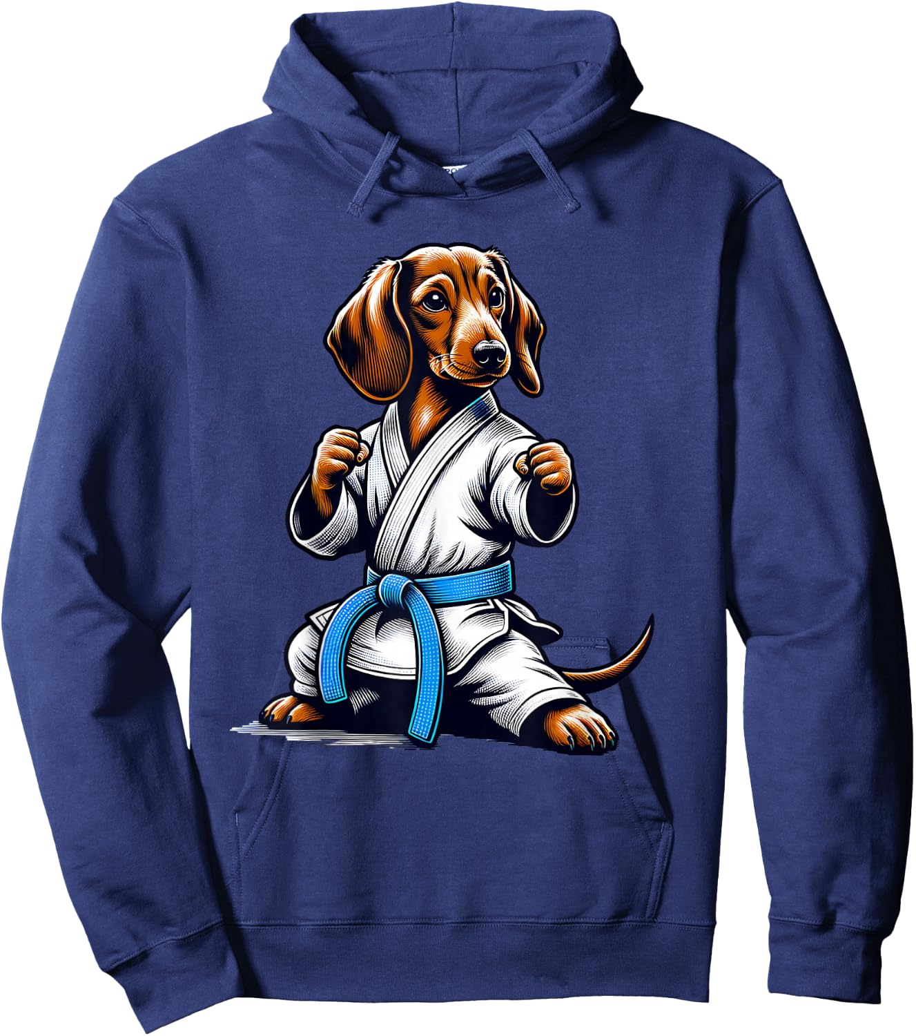 Karate Dachshund Master Hoodie - Hoodie | Navy