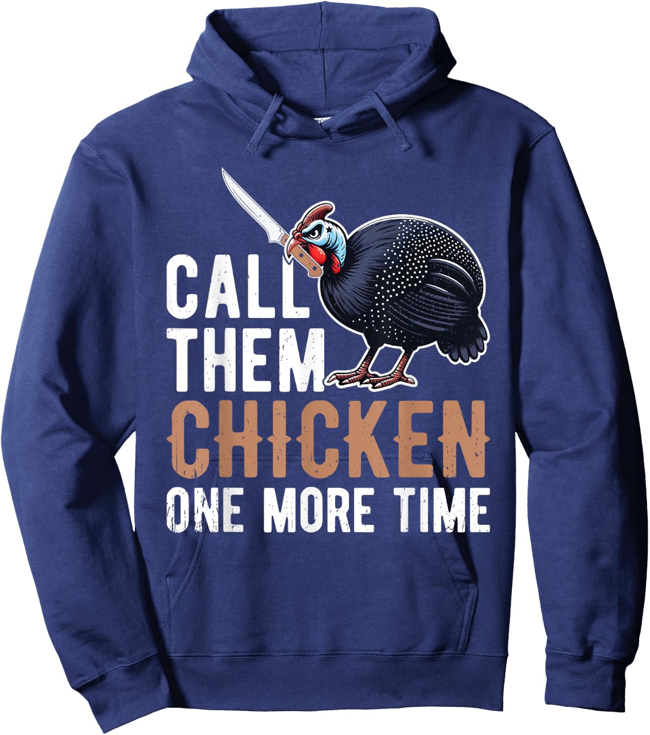 Guinea Hen Guinea Fowl Hoodie - Hoodie | Navy
