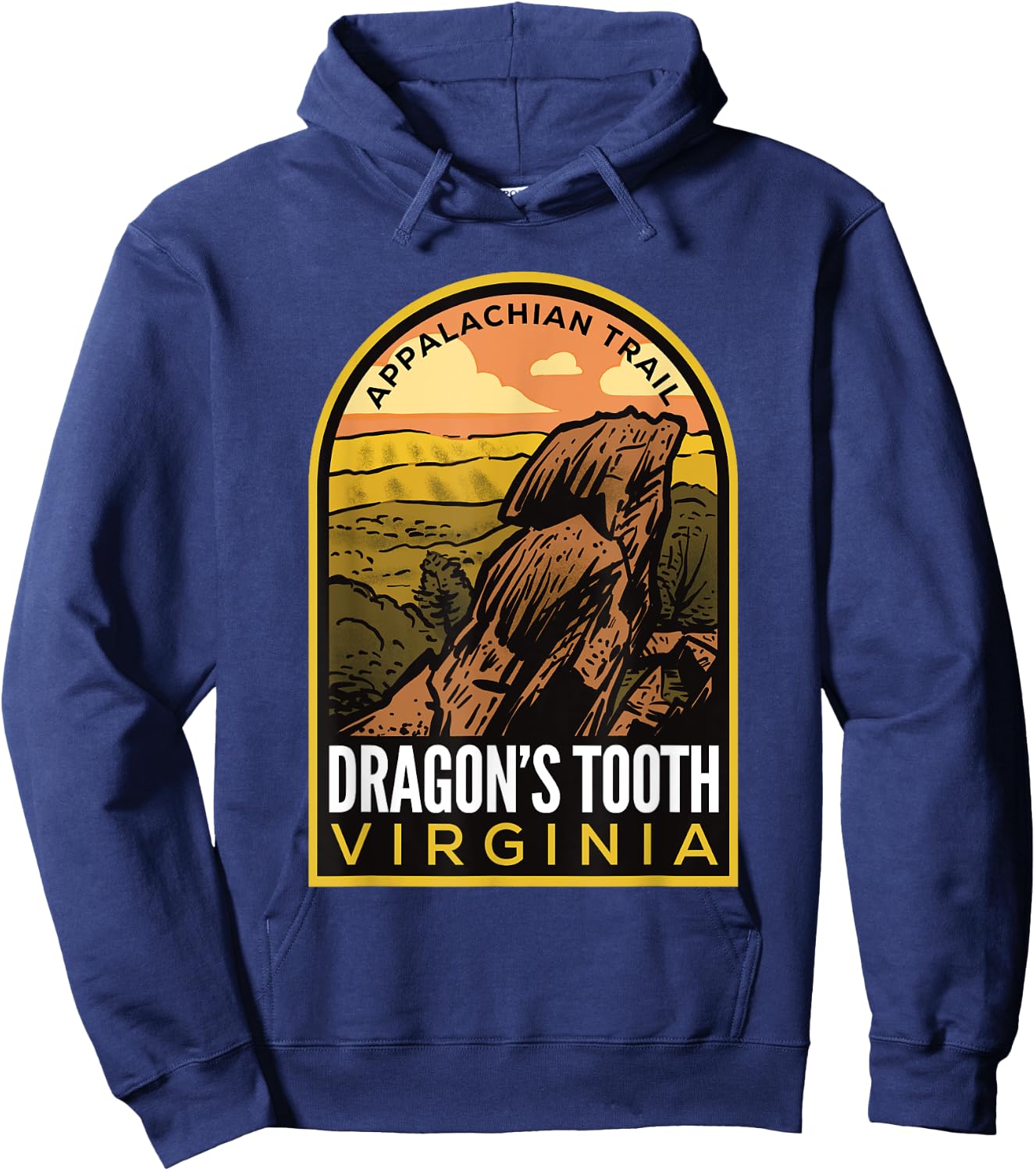 Dragon's Tooth Virginia Appalachian Trail Hoodie - Hoodie | Navy