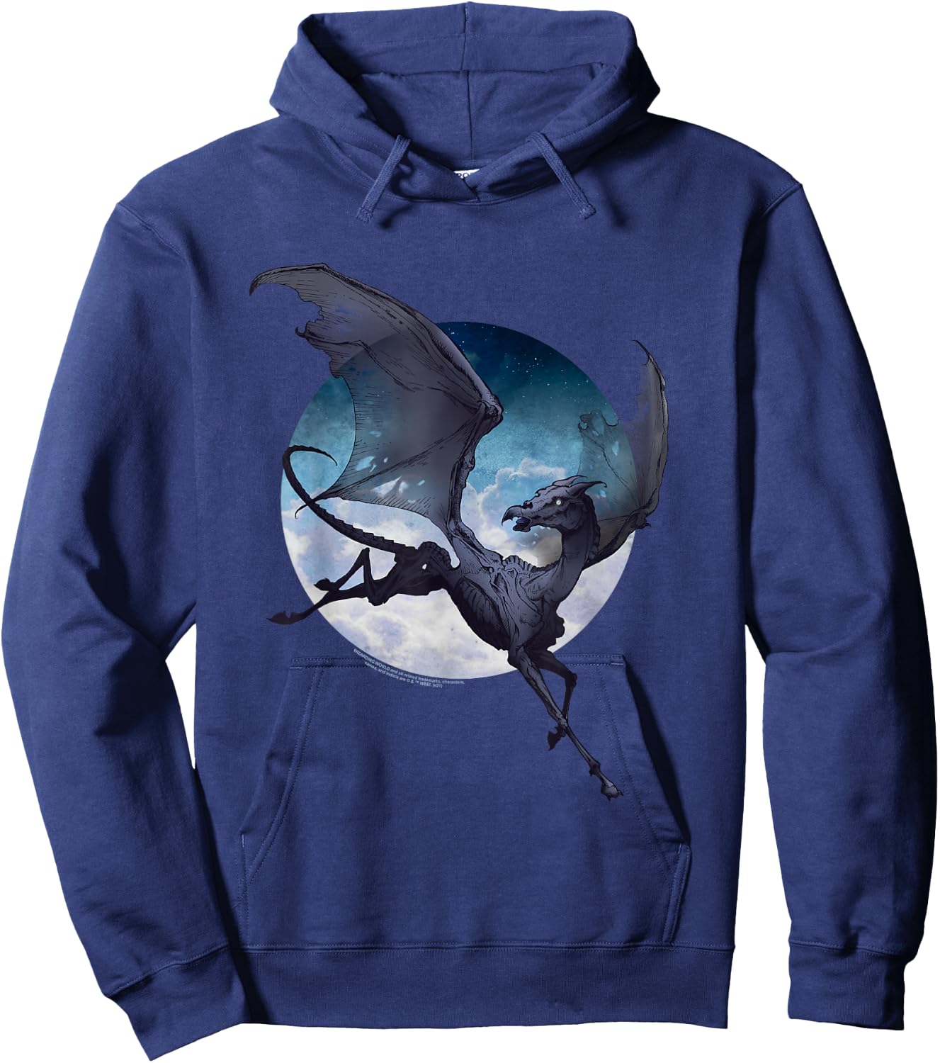 Harry Potter Thestral and Moon Hoodie - Hoodie | Navy