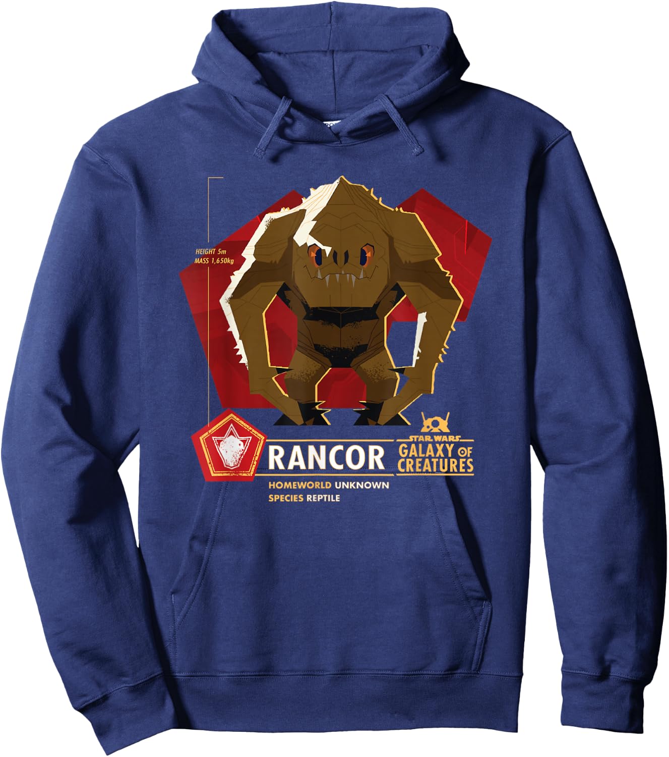 Star Wars Galaxy of Creatures Rancor Reptile Hoodie - Hoodie | Navy