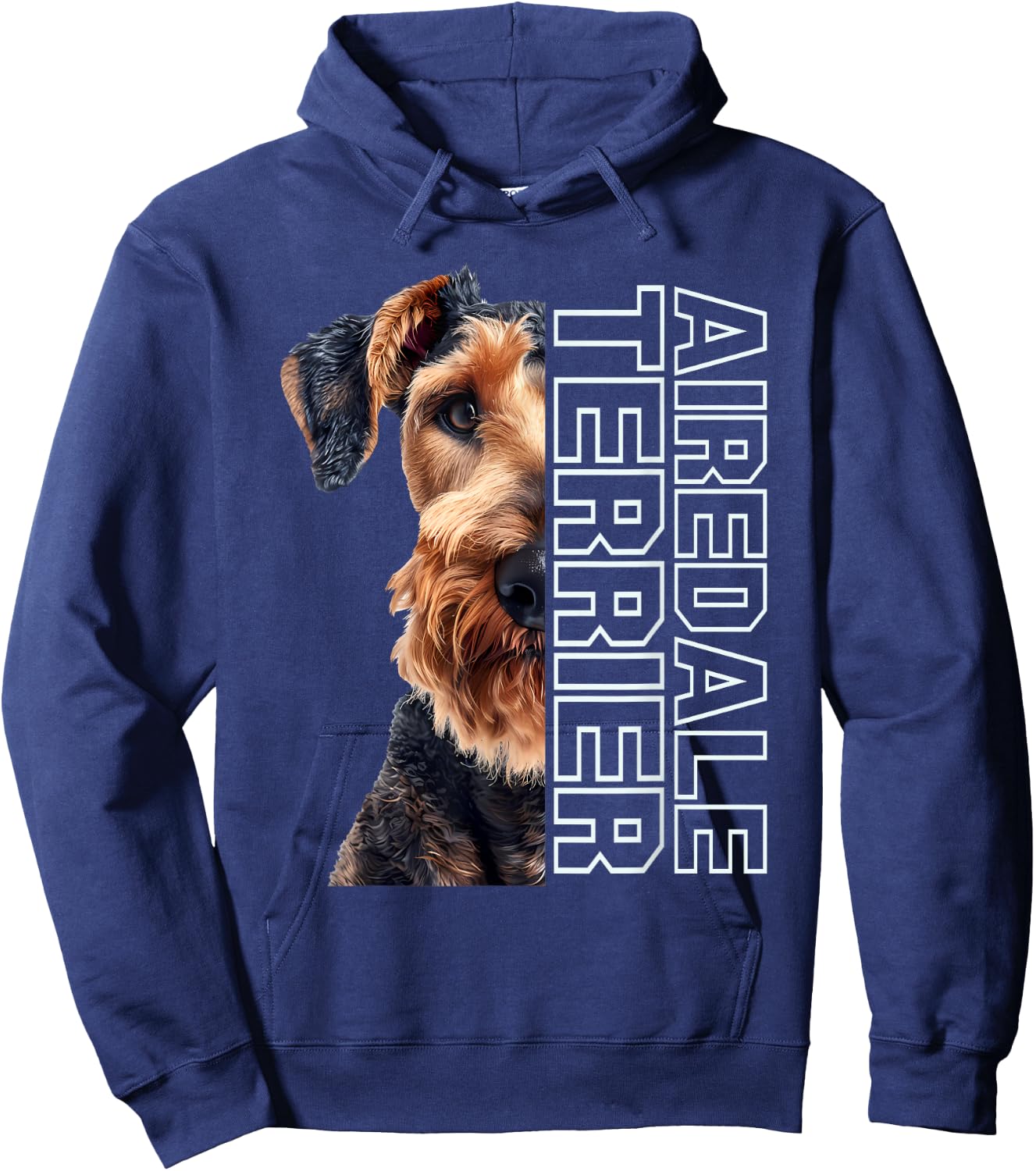 Airedale Terrier Hoodie - Hoodie | Navy