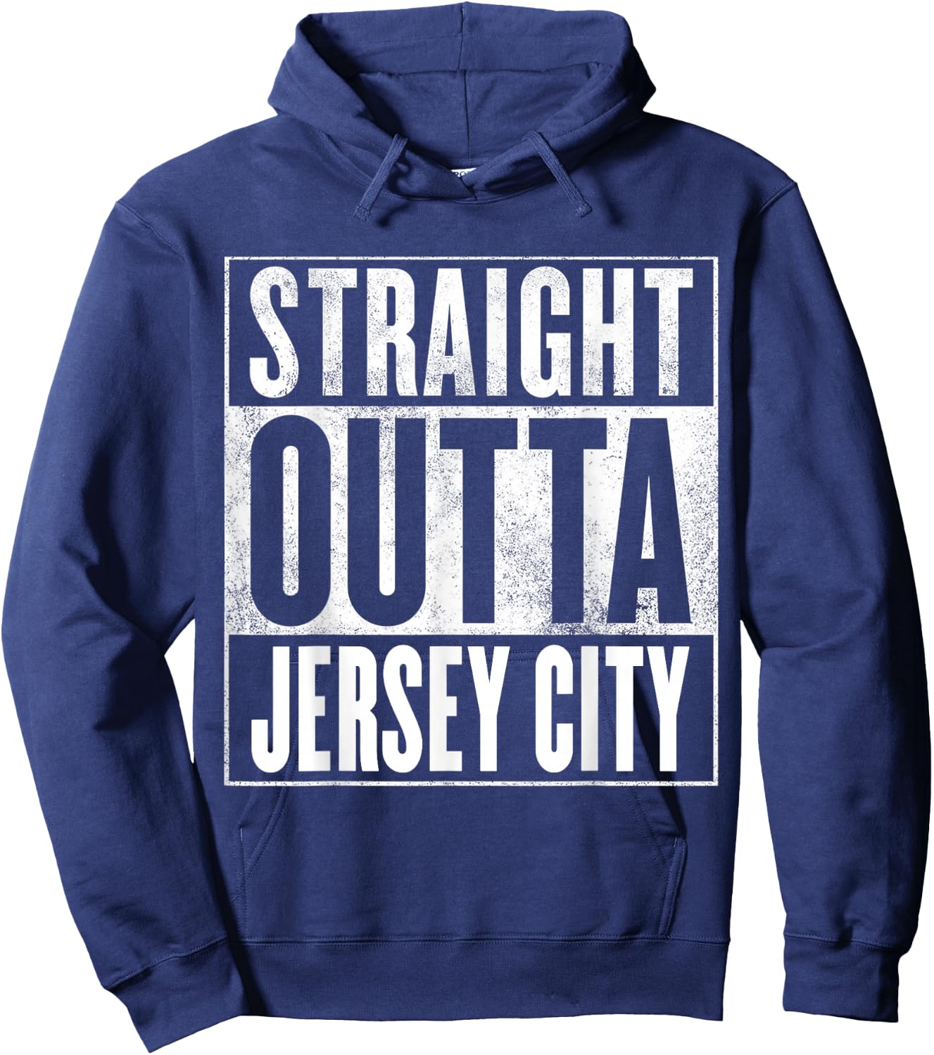 Jersey City - Straight Outta Jersey City Hoodie - Hoodie | Navy