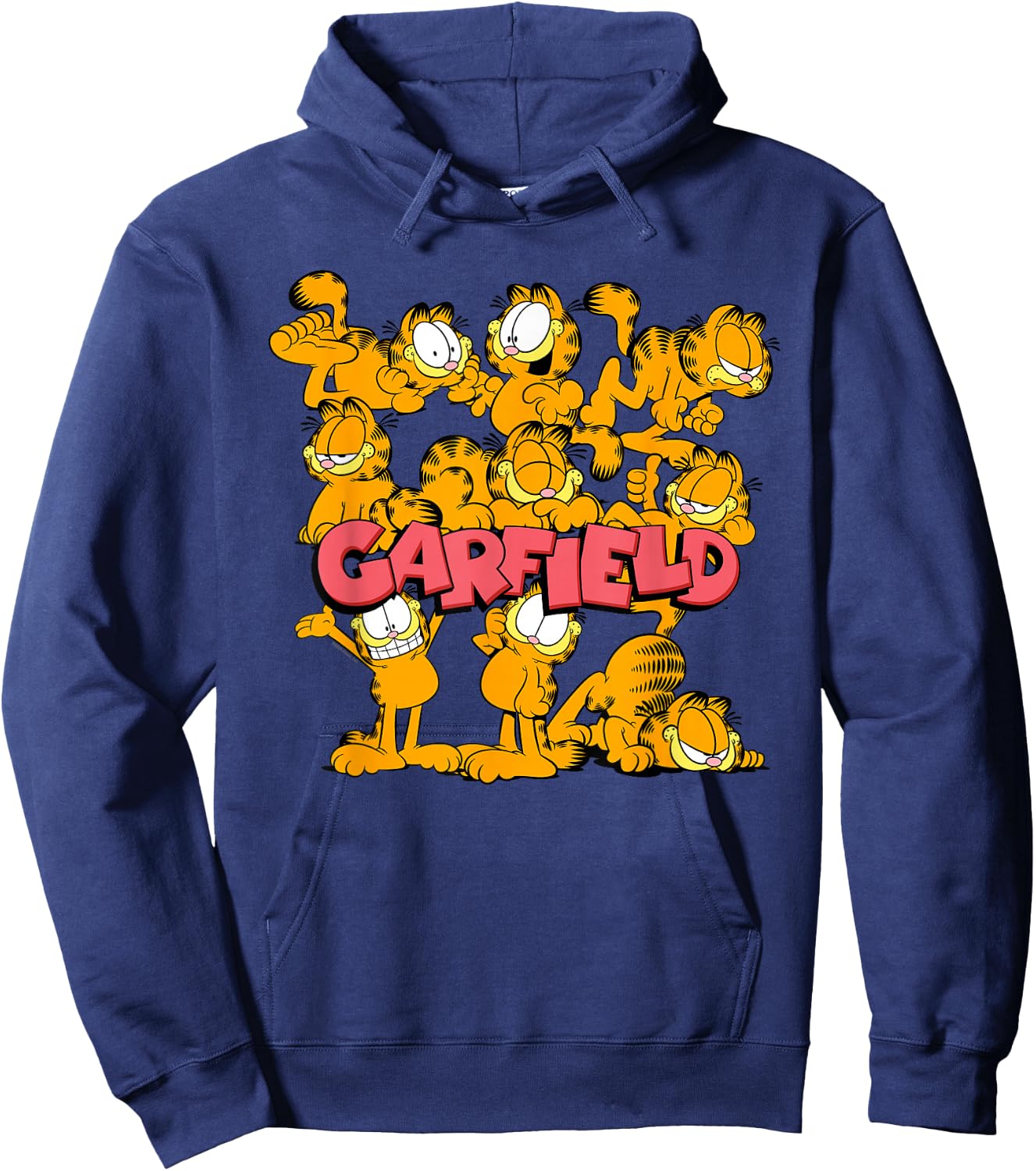 Garfield Multiple Poses Hoodie - Hoodie | Navy