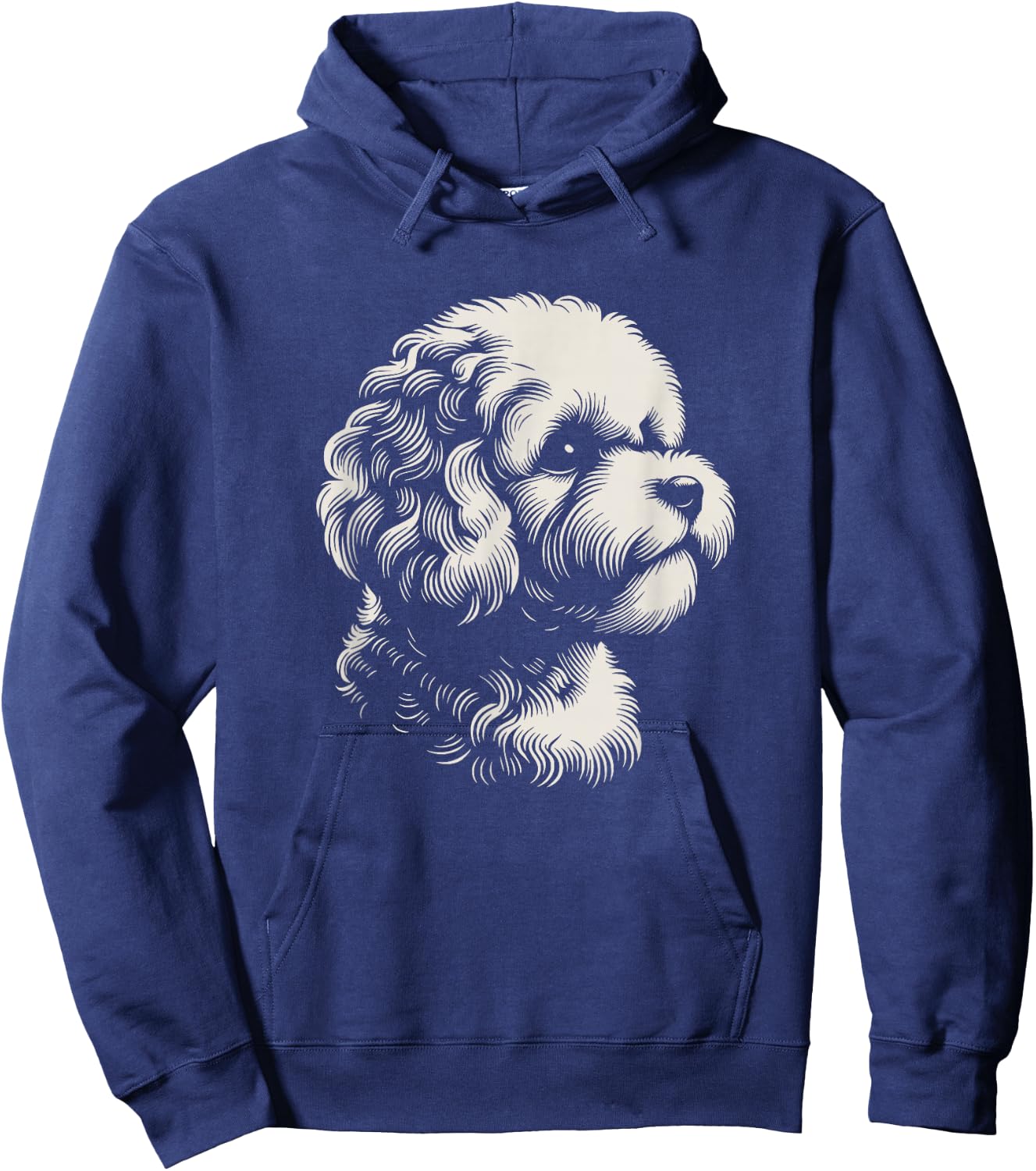 Maltipoo Dog Face Art Design And Men Hoodie - Hoodie | Navy