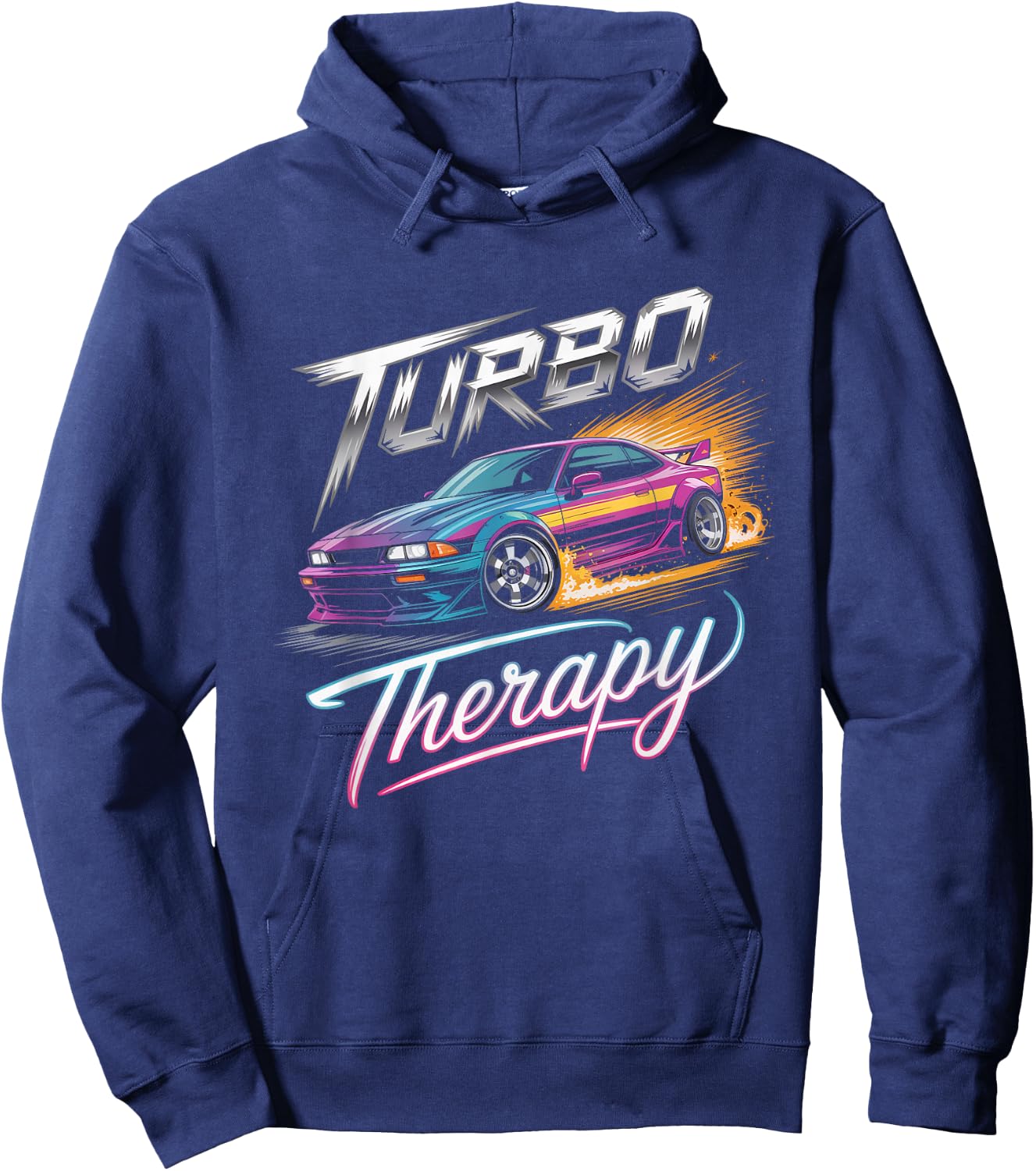 JDM Tuner Turbo Therapy Hoodie - Hoodie | Navy