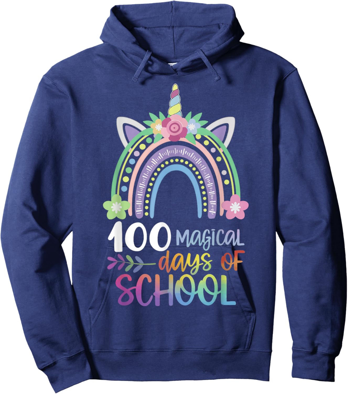 100 Magical Days Of School Hoodie - Hoodie | Navy