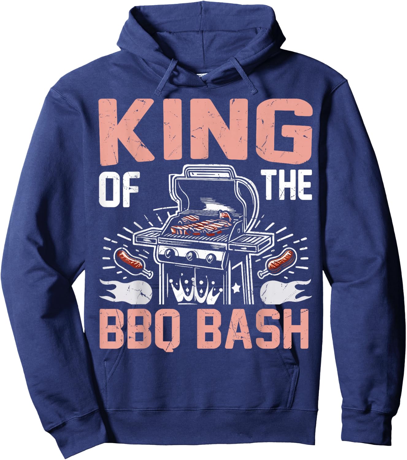 King of the BBQ Bash BBQ Party Hoodie - Hoodie | Navy