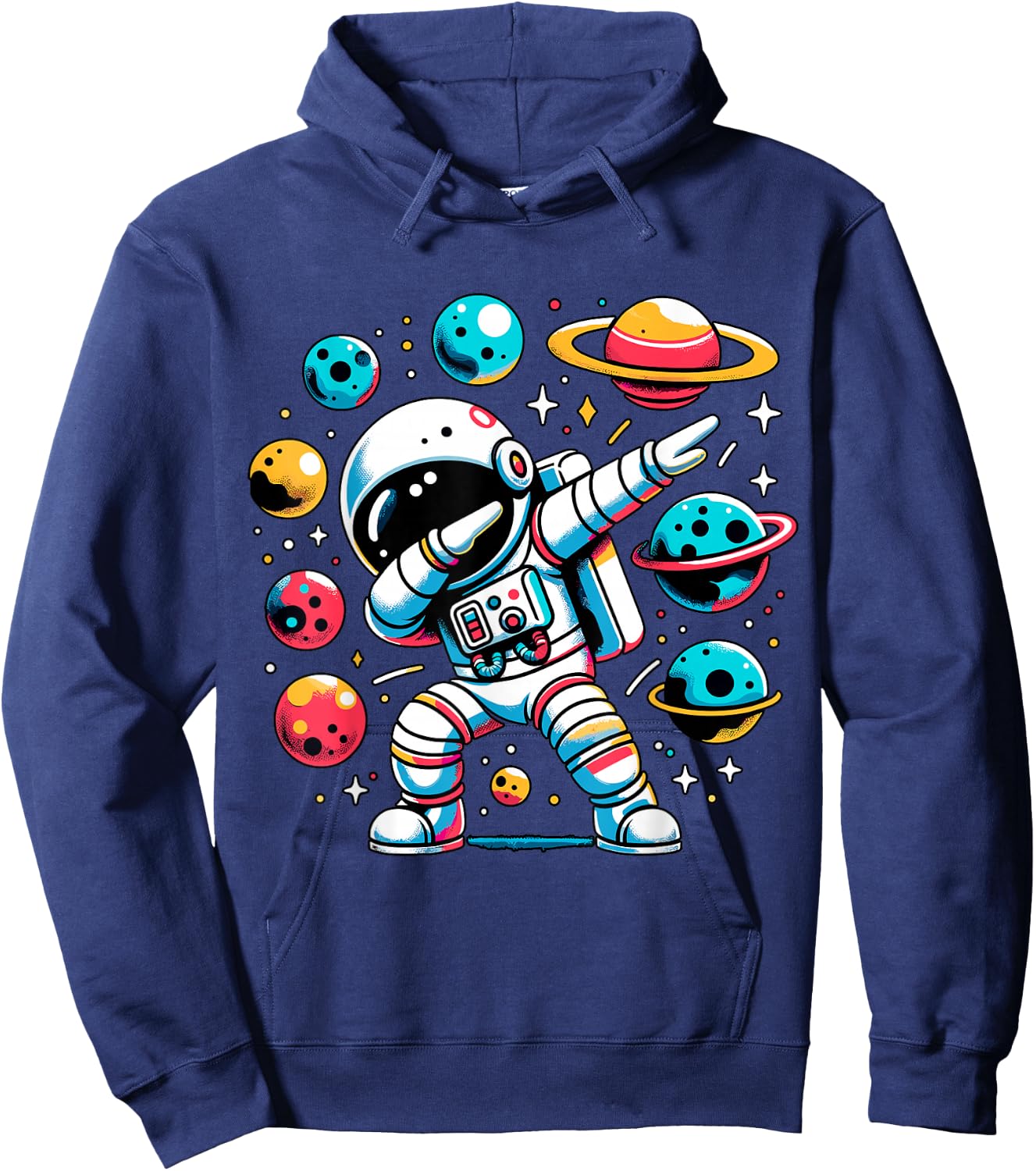 Dabbing Astronaut Space Galaxy Hoodie - Hoodie | Navy