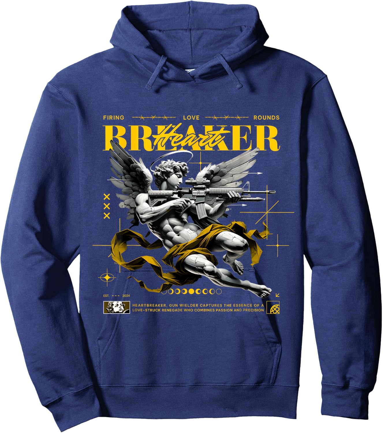 Heart Breaker Vivid Sulfur 4s Matching Women Hoodie - Hoodie | Navy