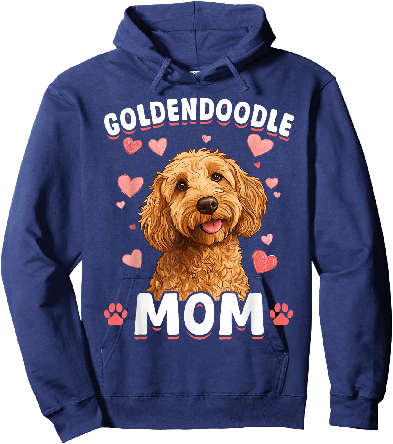 Goldendoodle Dog Breed Goldendoodle Mom Hoodie - Hoodie | Navy