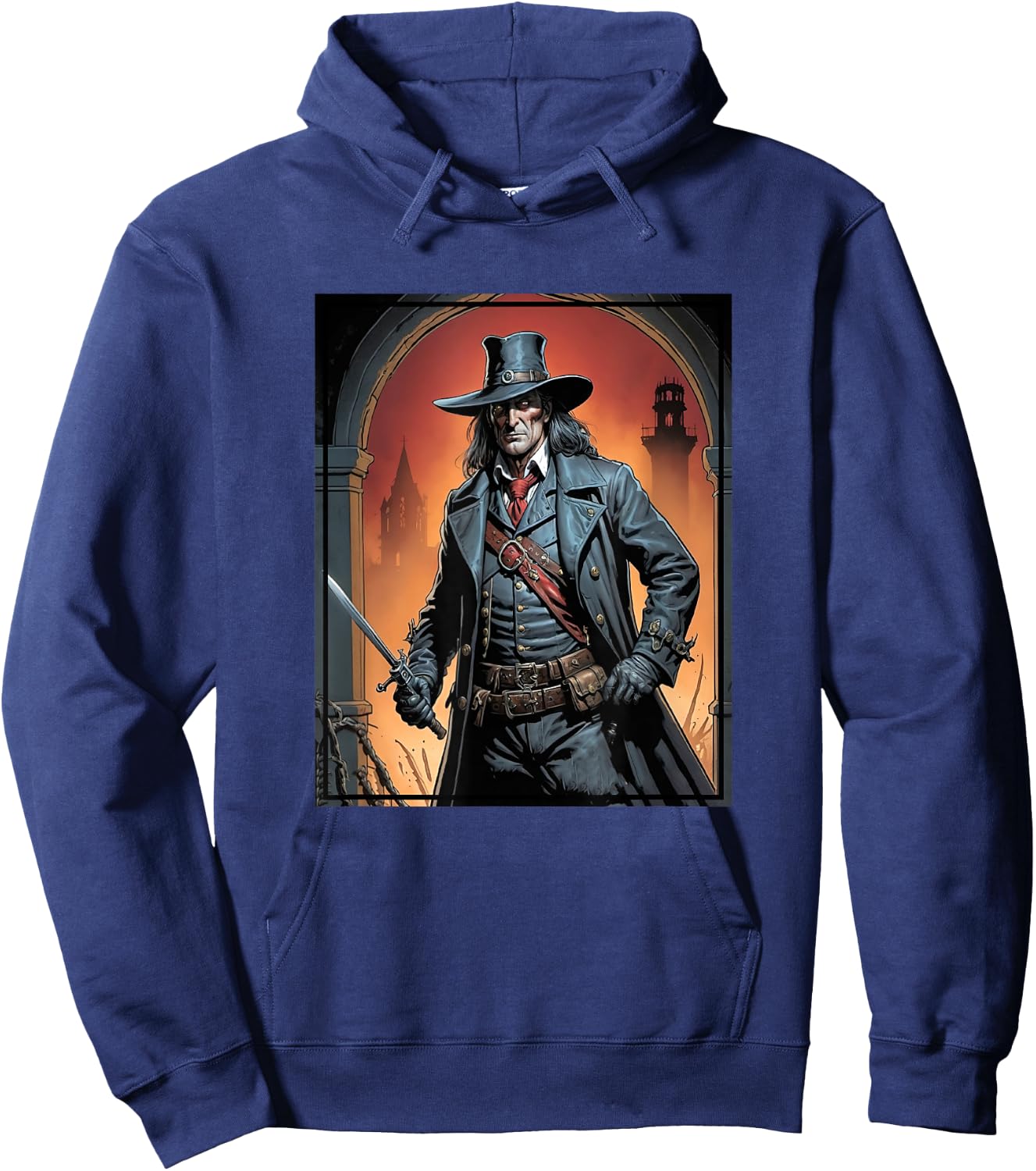 Van Helsing The Vampire Slayer Portrait Hoodie - Hoodie | Navy