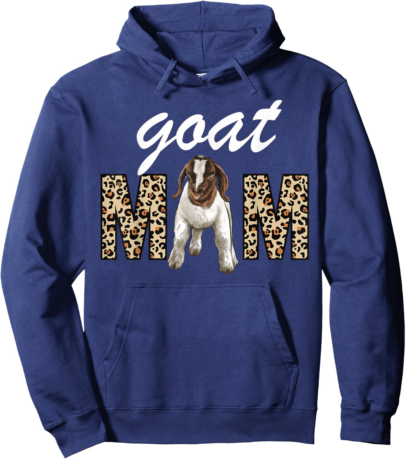 Show Boer Goat mom leopard, Boer Goat mom Hoodie - Hoodie | Navy