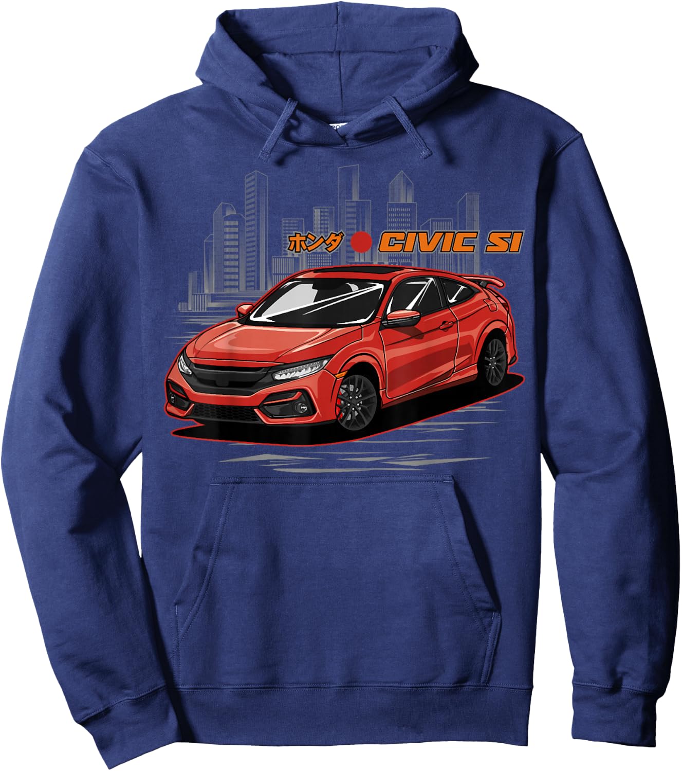 Civic Si JDM Japanese Car Hoodie - Hoodie | Navy