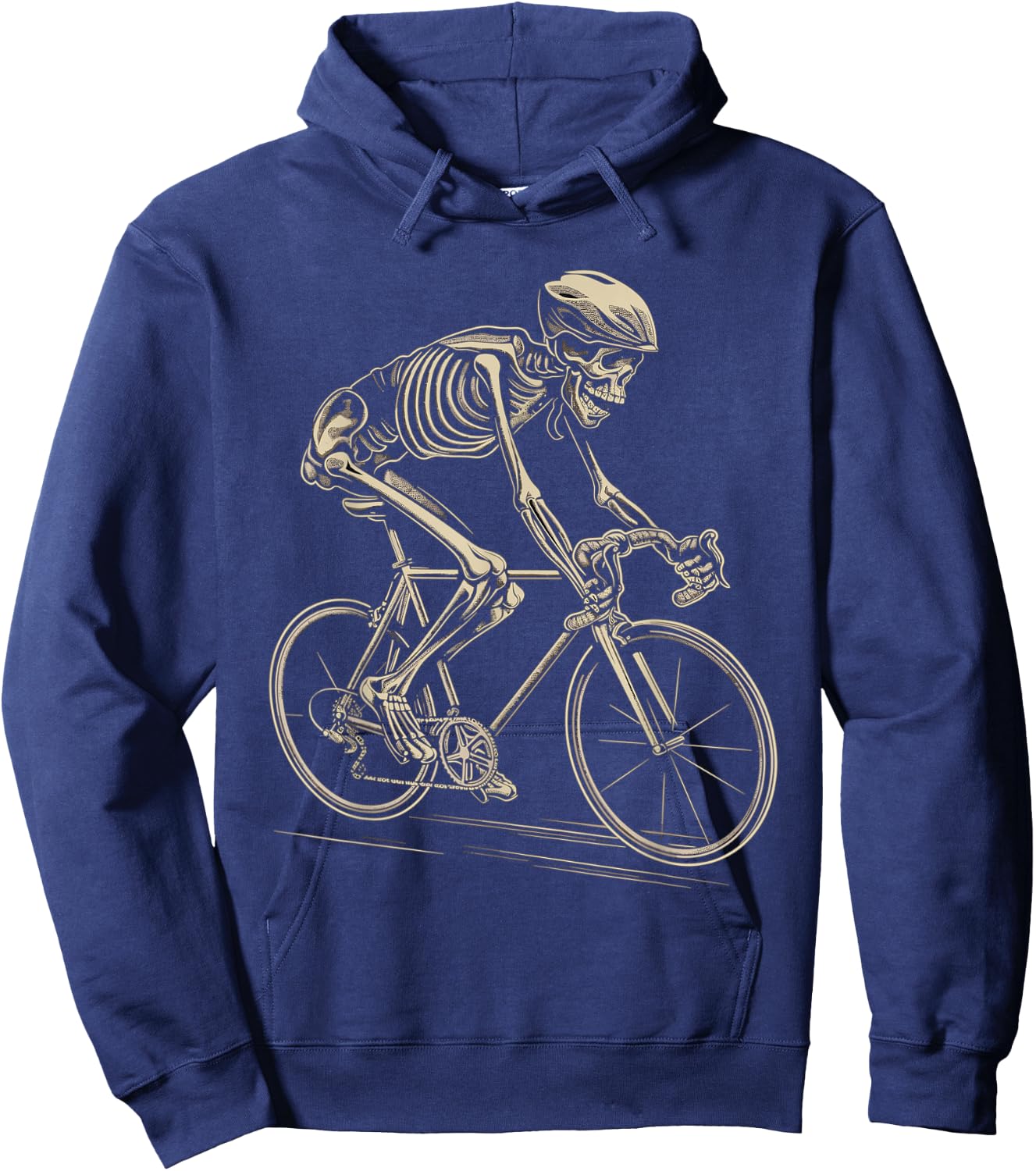 Skeleton Cycling Bike Halloween Bicycle Biking Hoodie - Hoodie | Navy