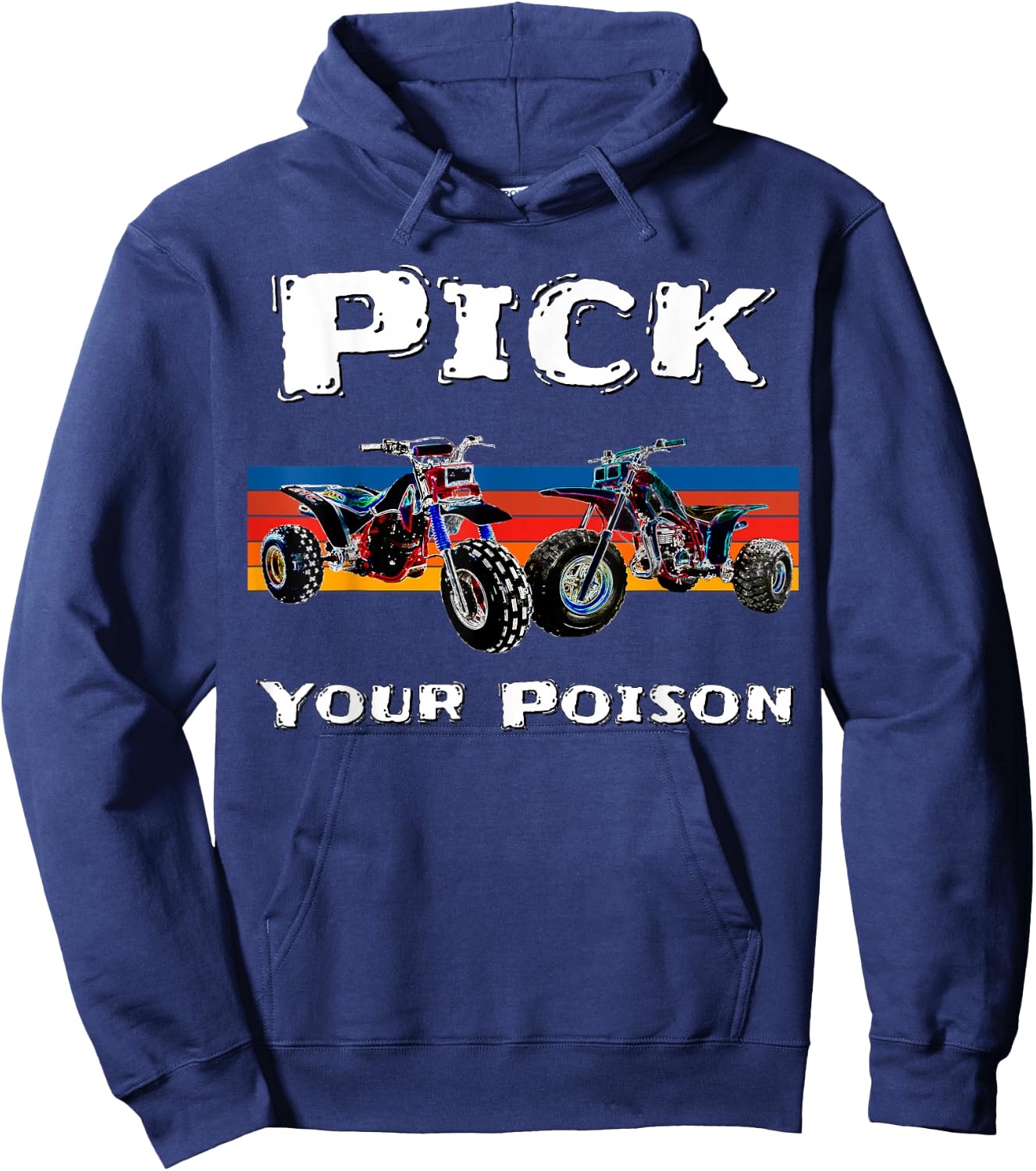 Vintage ATC ATV 3 Wheelers Hoodie - Hoodie | Navy
