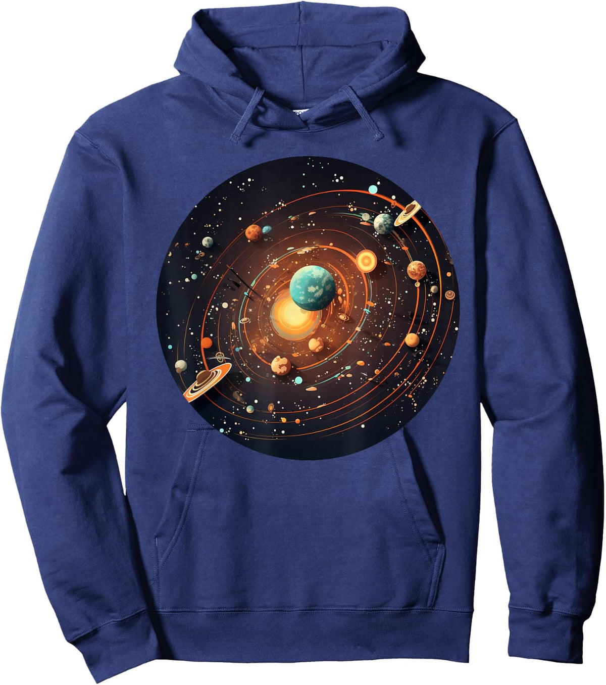 Cool planets and sun for Kuiper belt lovers Hoodie - Hoodie | Navy