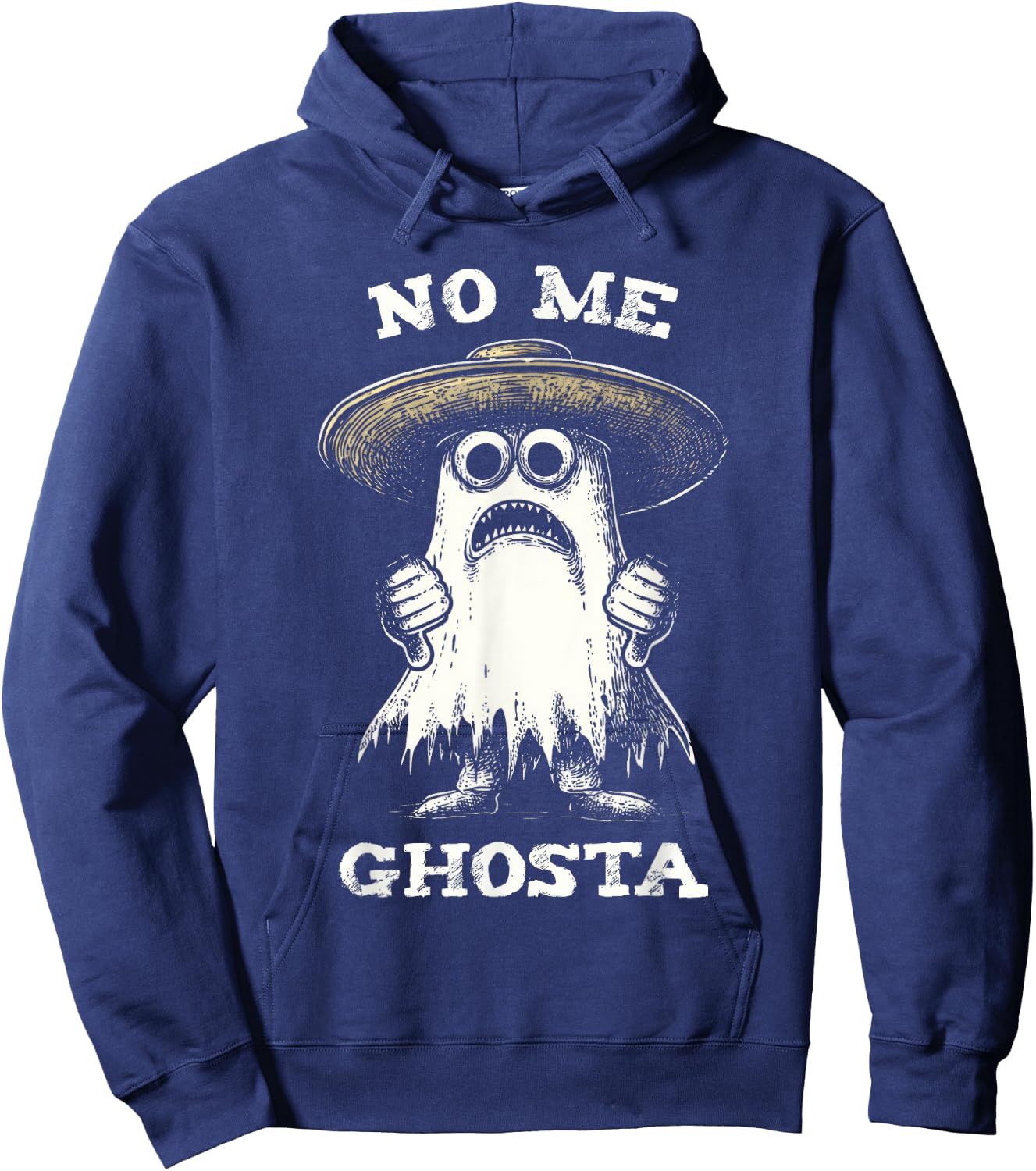 No Me Ghosta Funny Ghost Halloween Women Men Hoodie - Hoodie | Navy