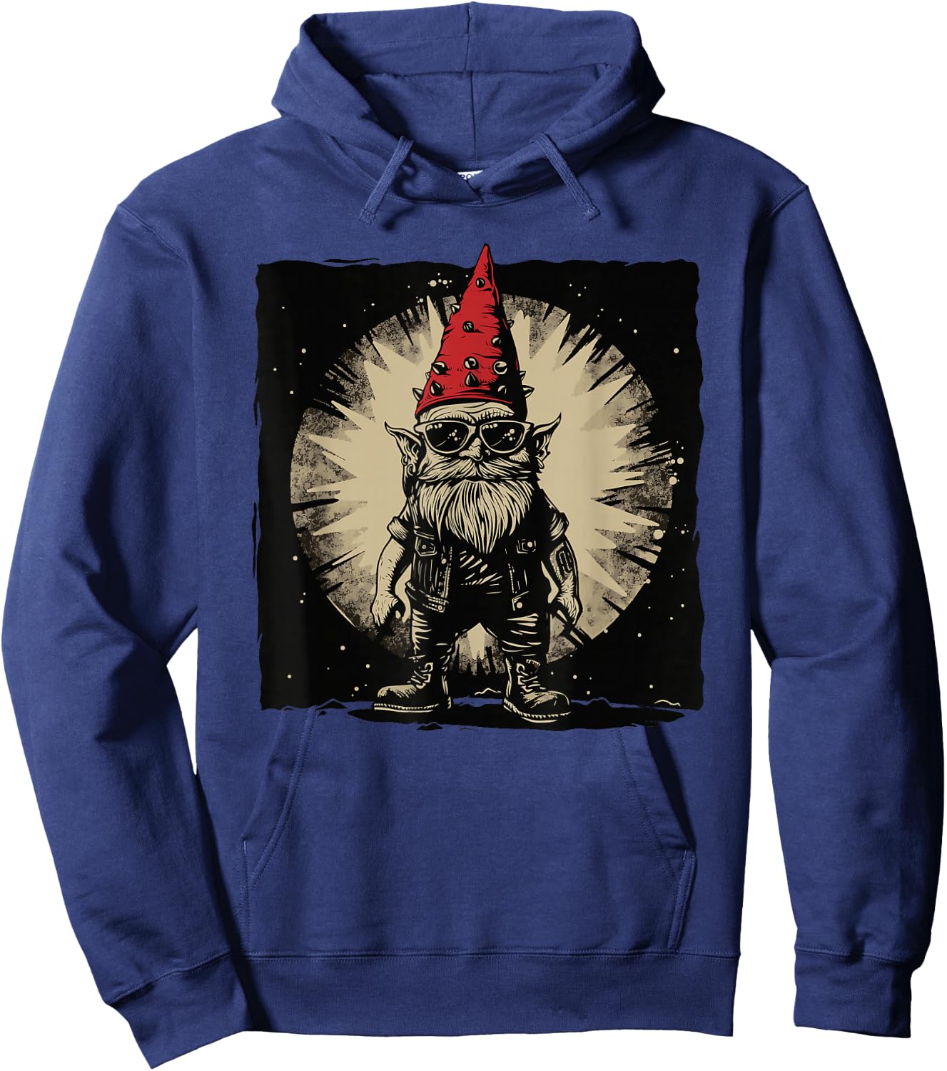 Heavy Metal Garden Gnome Hoodie - Hoodie | Navy