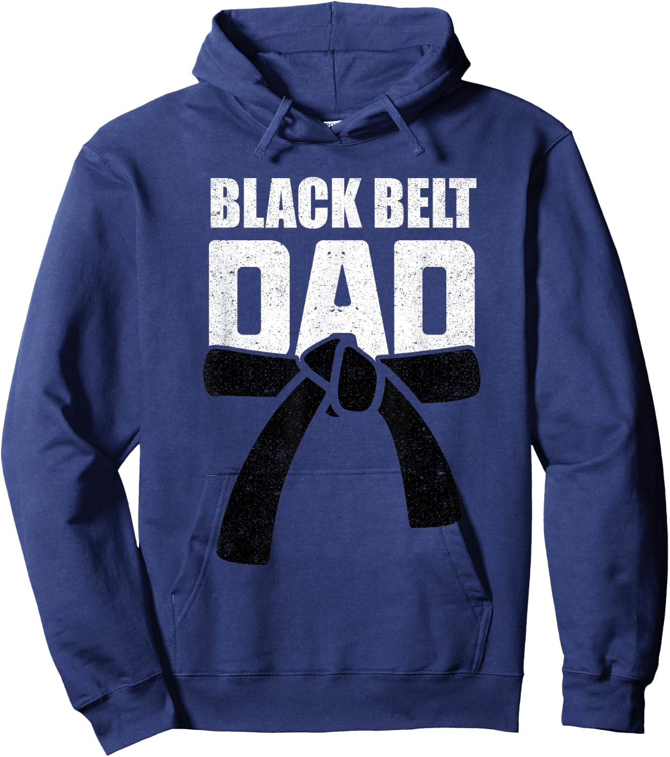 Black Belt Dad Martial Arts Karate Father Daddy Hoodie - Hoodie | Navy