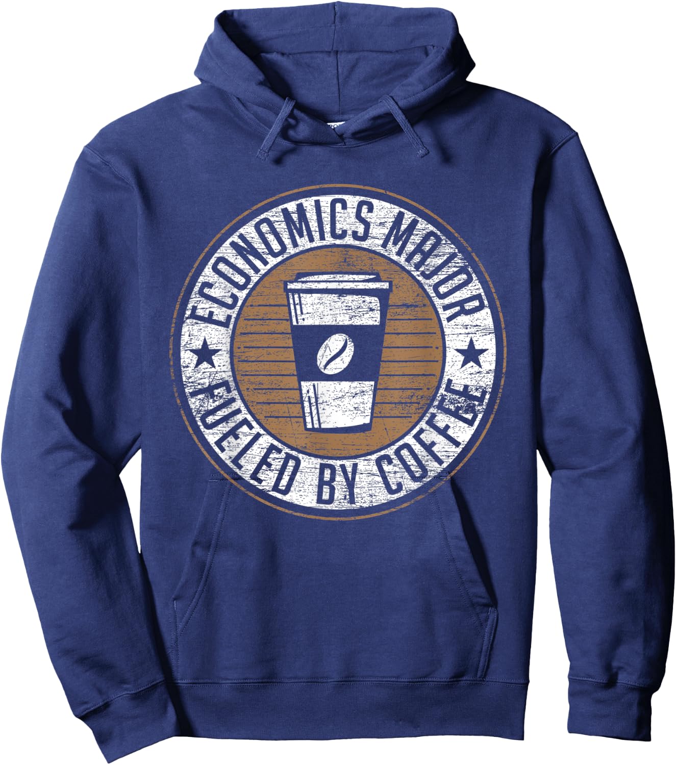 Economics Major Fueled By Coffee Hoodie - Hoodie | Navy